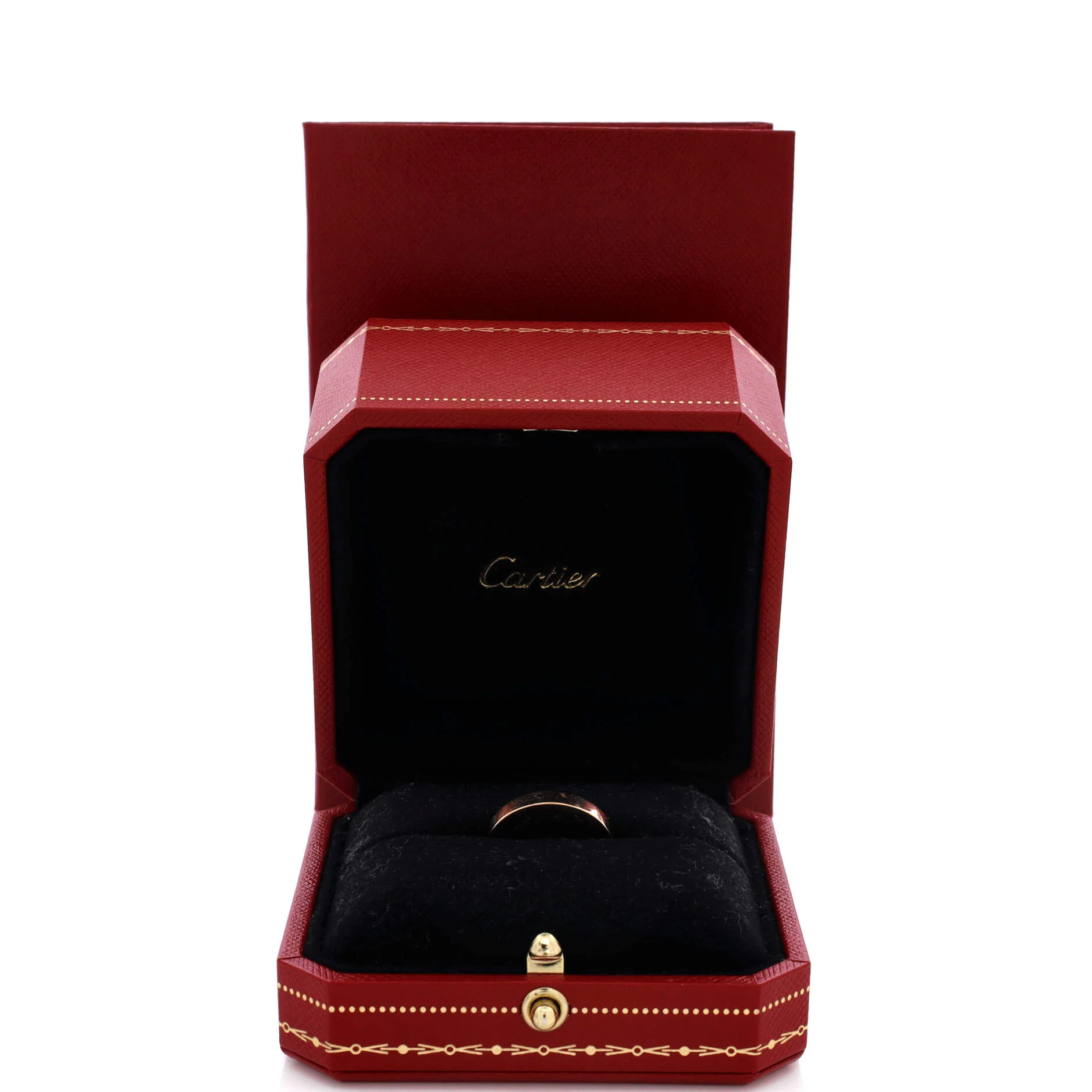 C de Cartier Wedding Band Ring 18K Rose Gold 3mm - Image 2