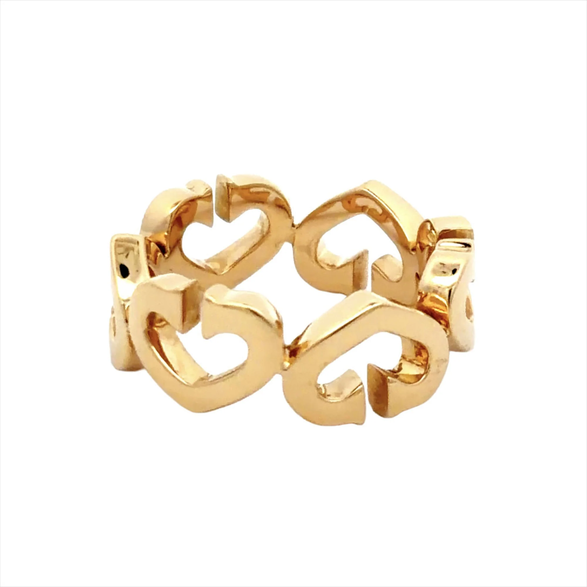 C Heart Ring 18K Yellow Gold - Image 3