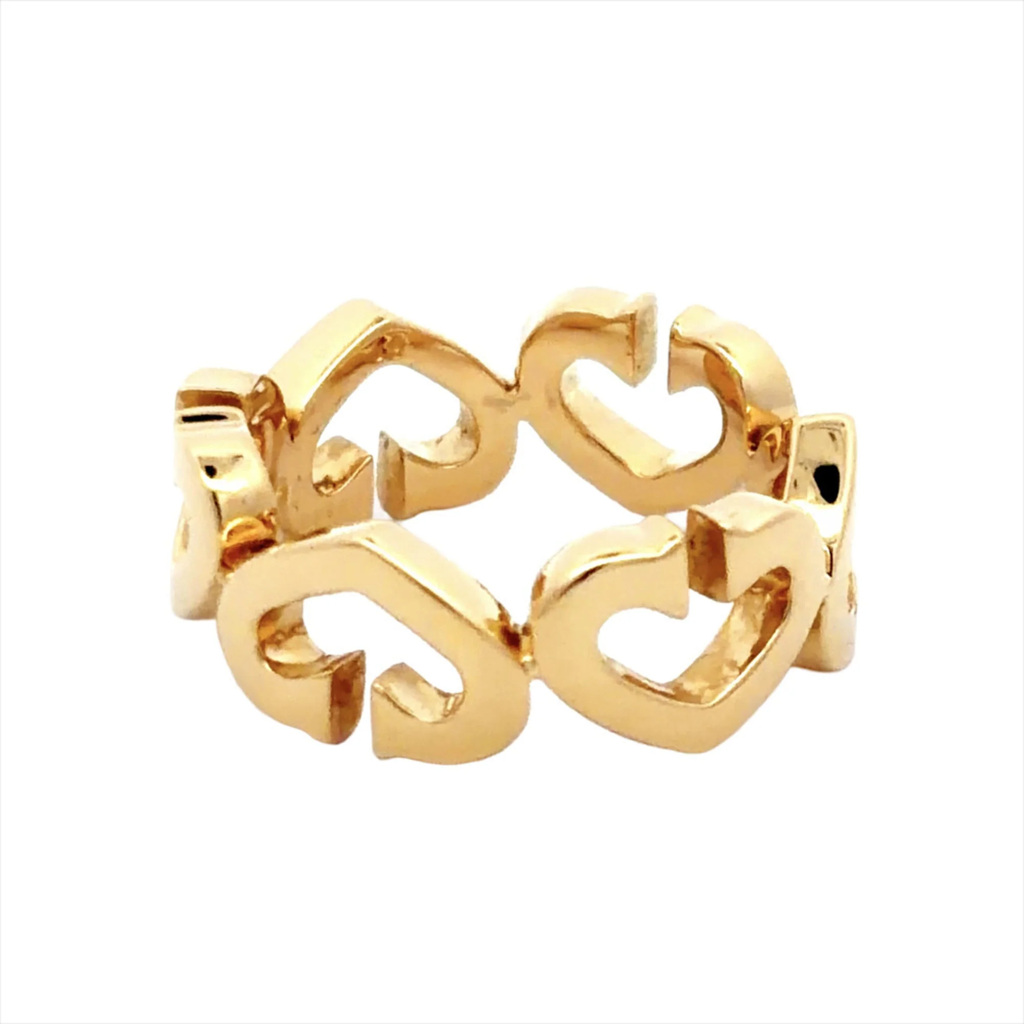 C Heart Ring 18K Yellow Gold - Image 5