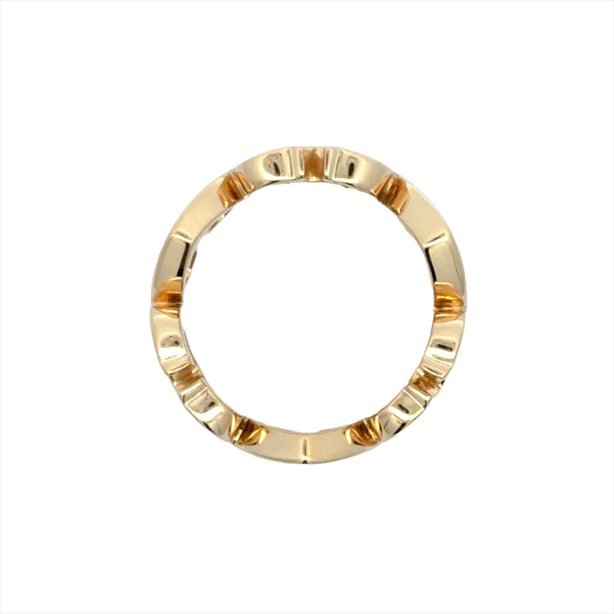 C Heart Ring 18K Yellow Gold - Image 6