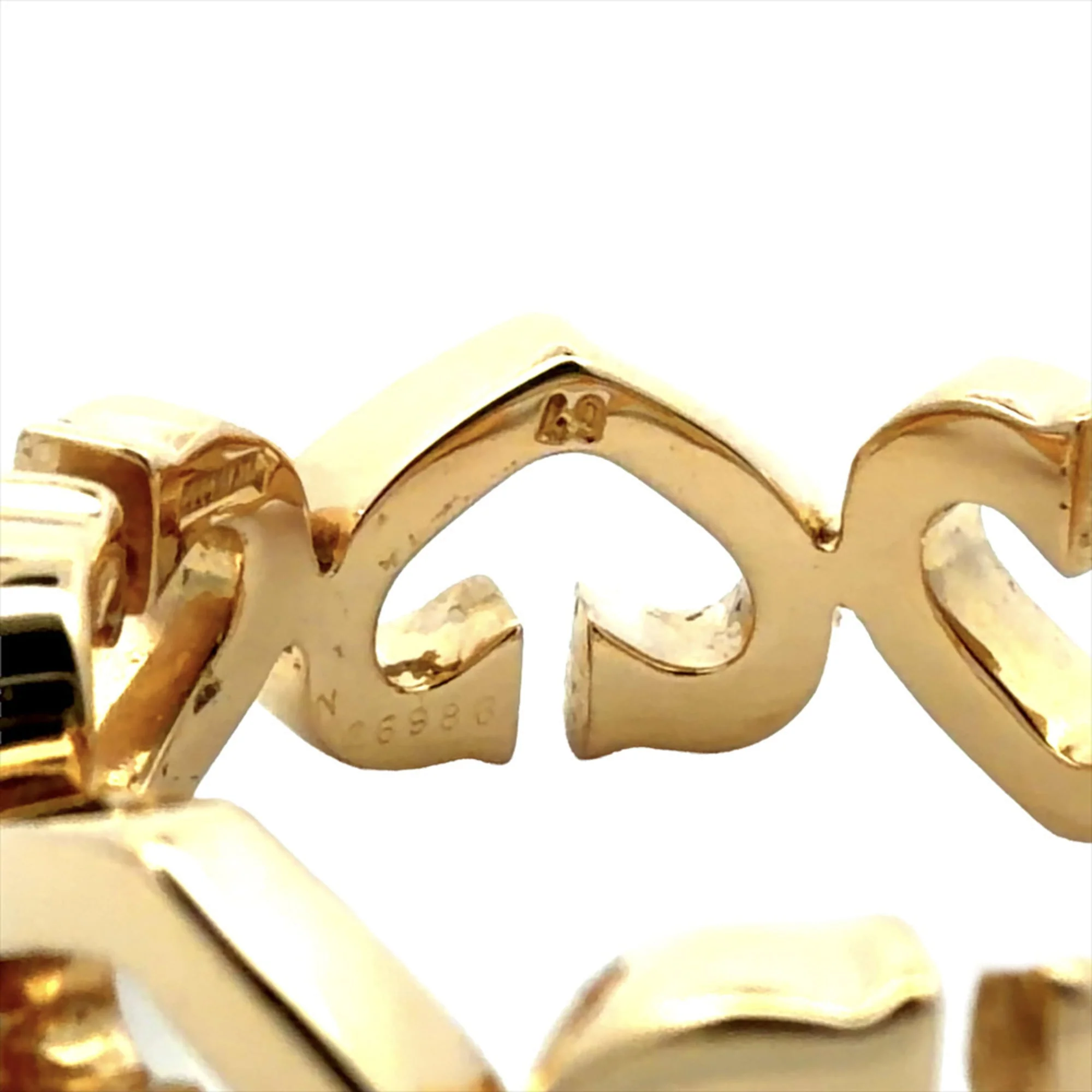 C Heart Ring 18K Yellow Gold - Image 8