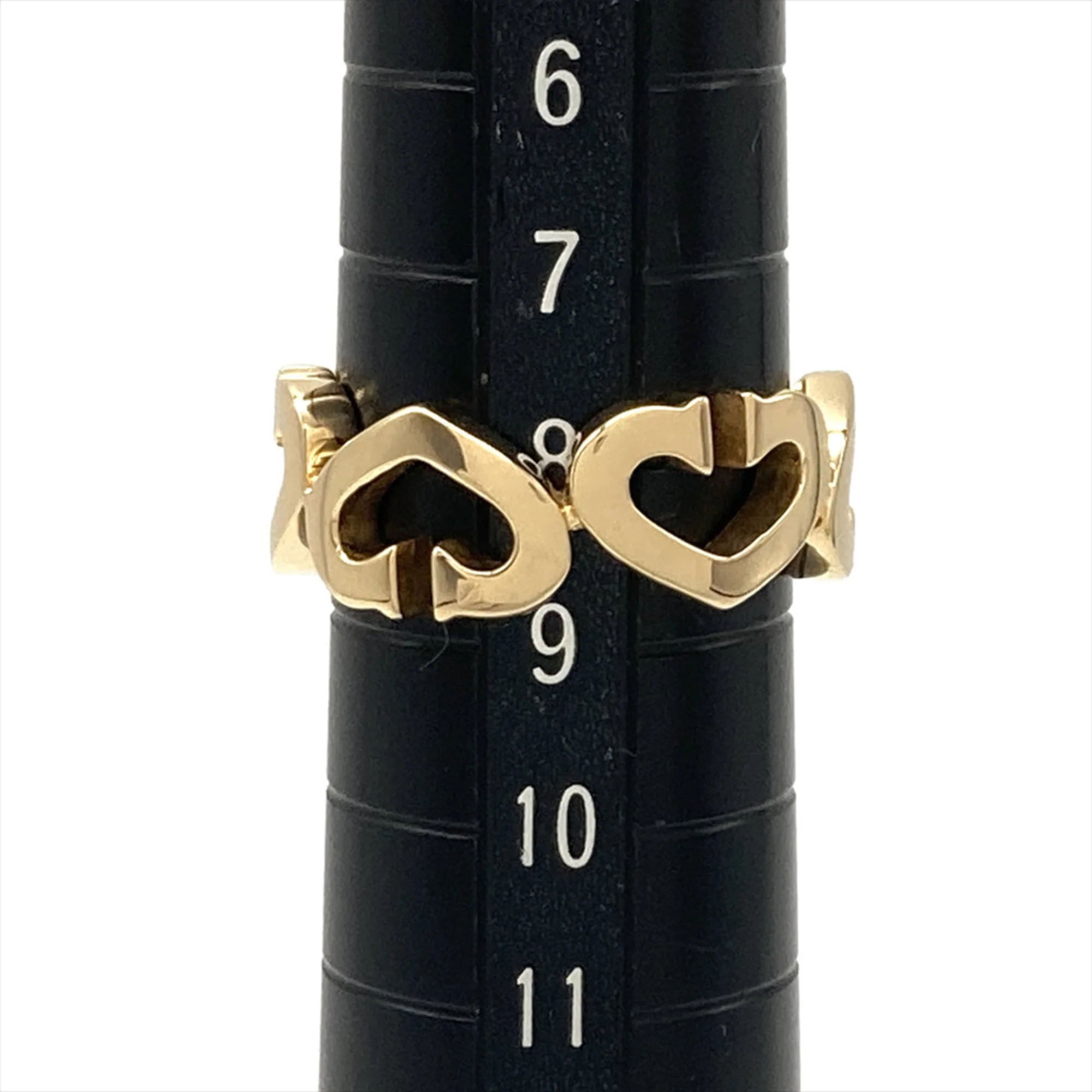 C Heart Ring 18K Yellow Gold - Image 9