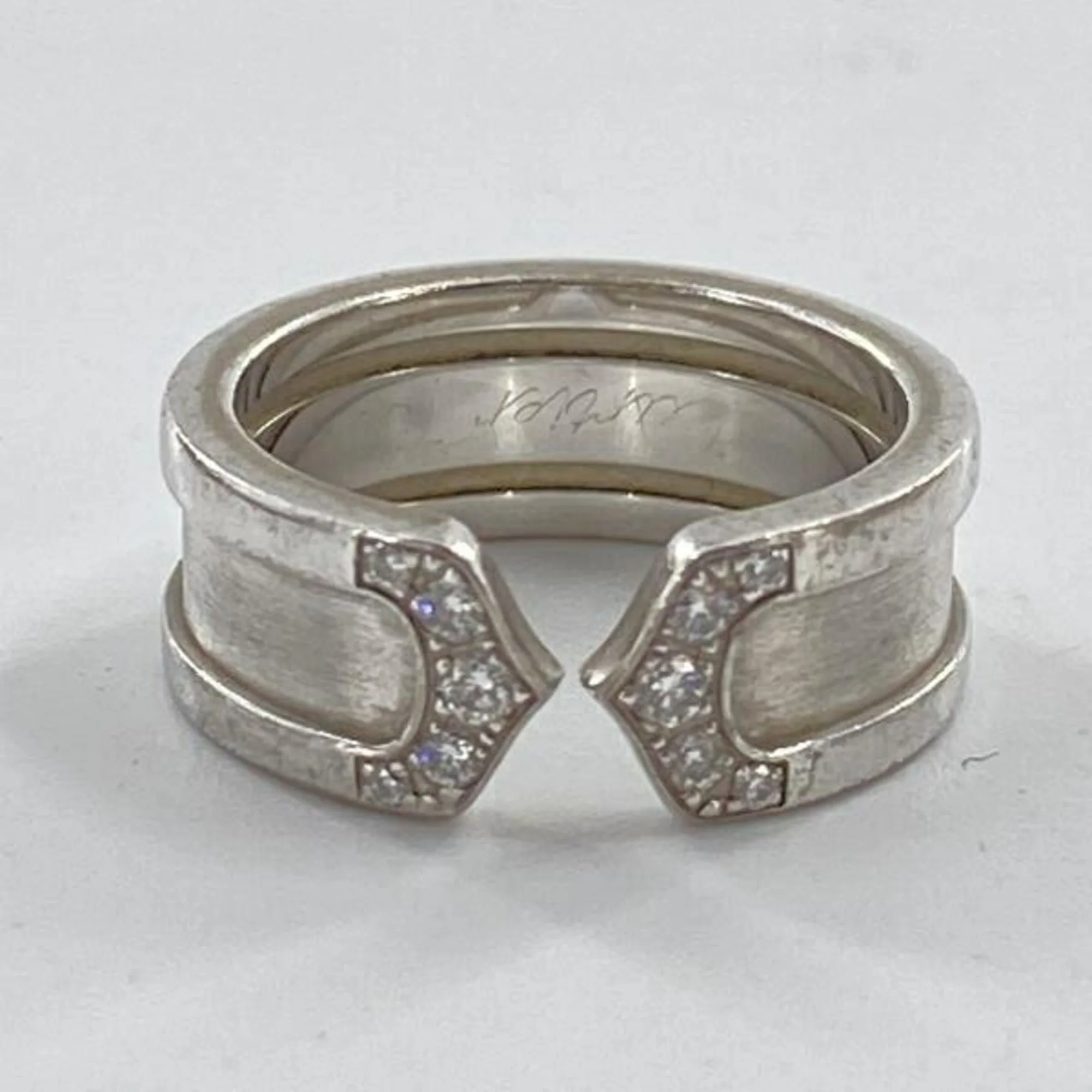 C2 Ring 18K White Gold Small