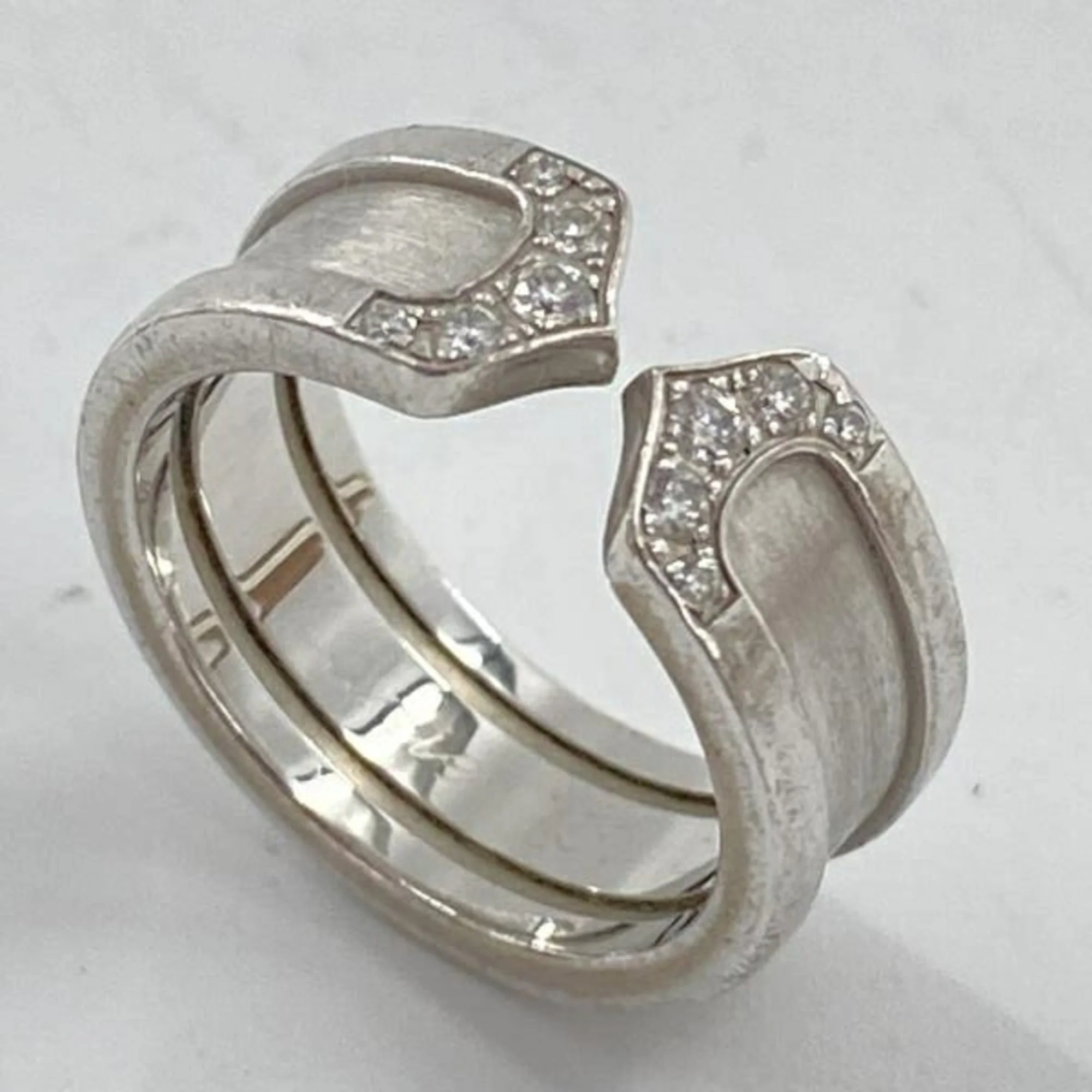 C2 Ring 18K White Gold Small - Image 6