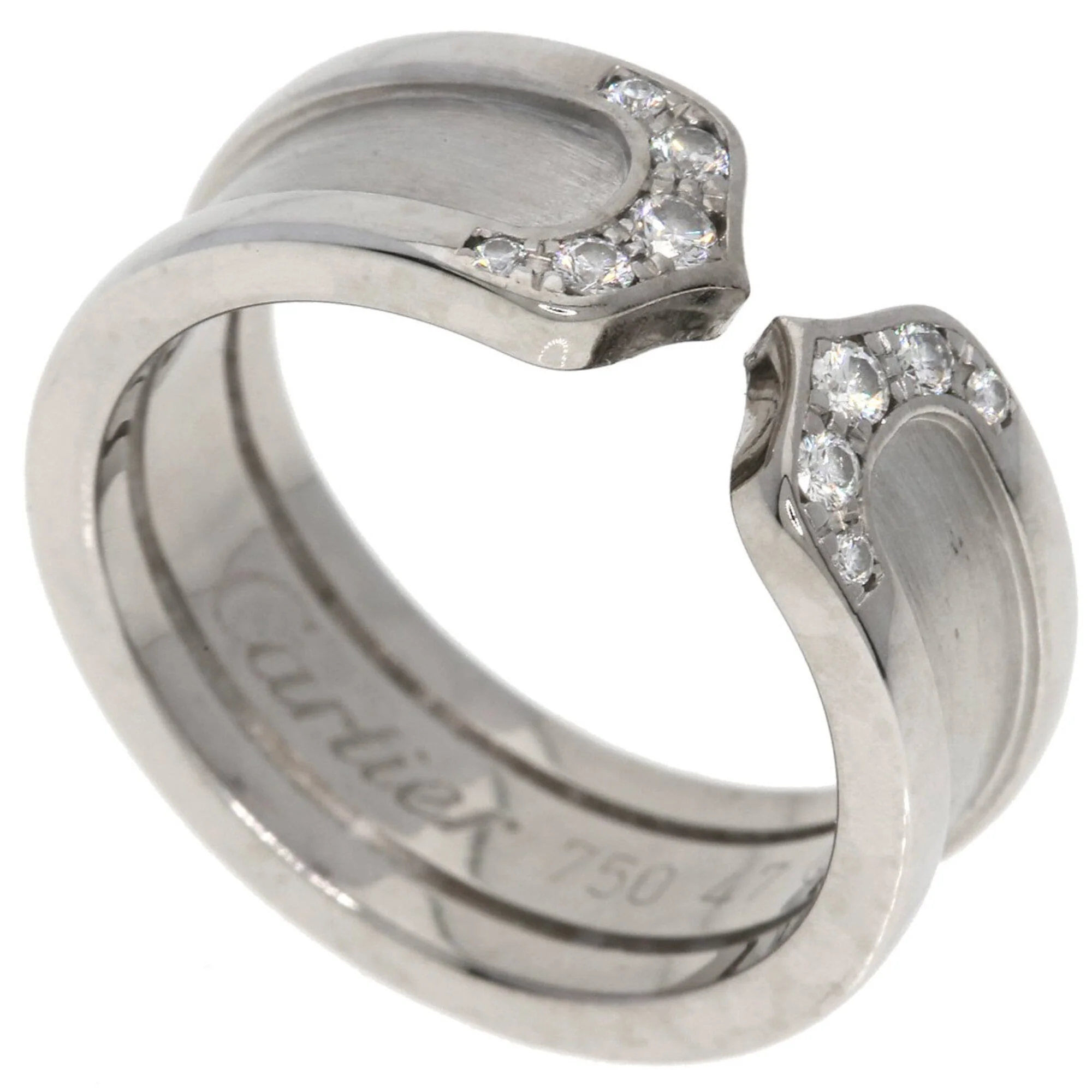 C2 Ring 18K White Gold with Diamond