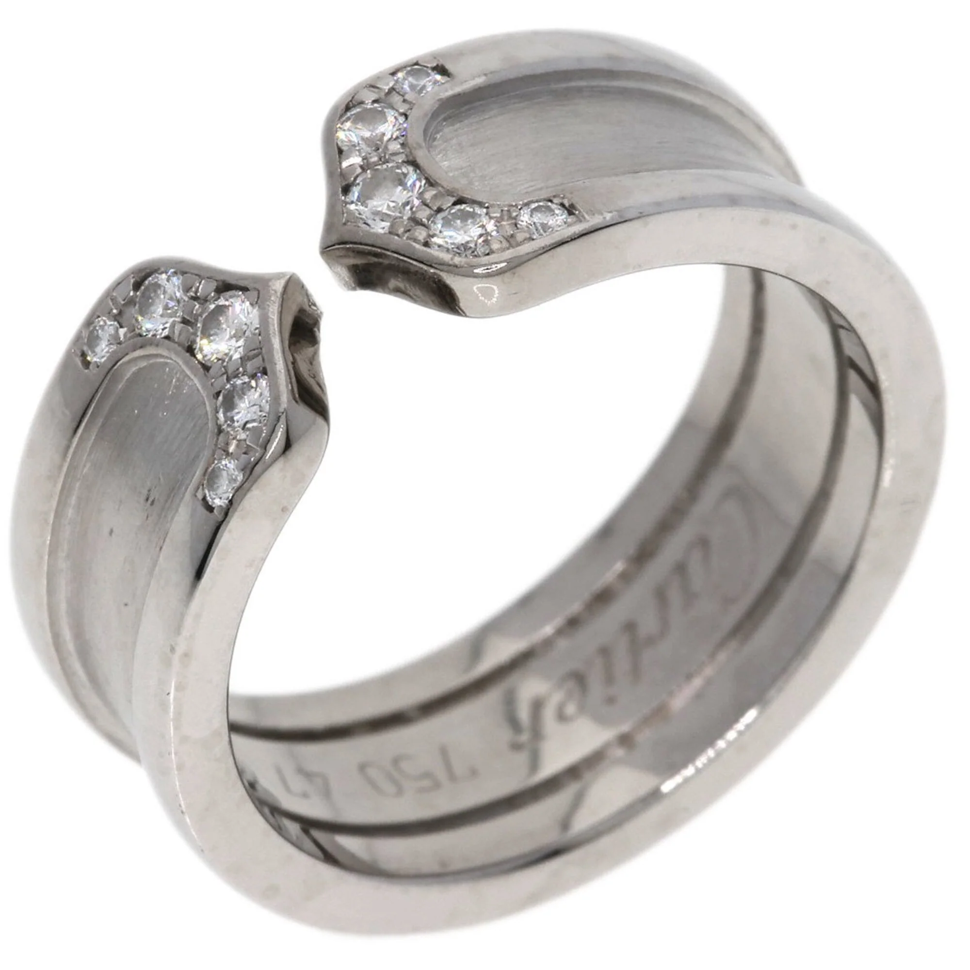C2 Ring 18K White Gold with Diamond - Image 2