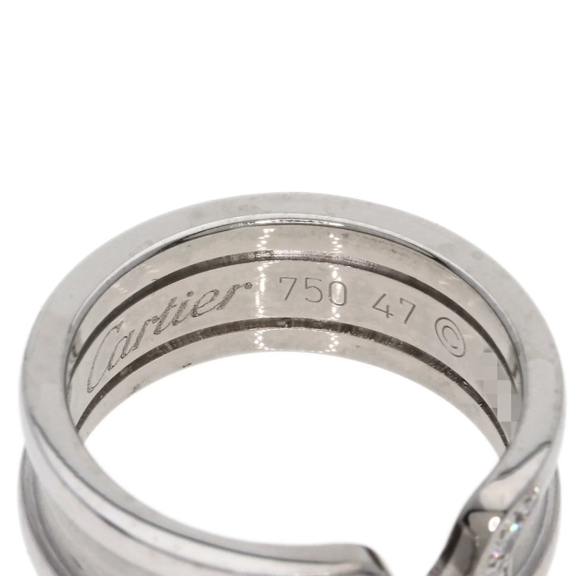 C2 Ring 18K White Gold with Diamond - Image 5