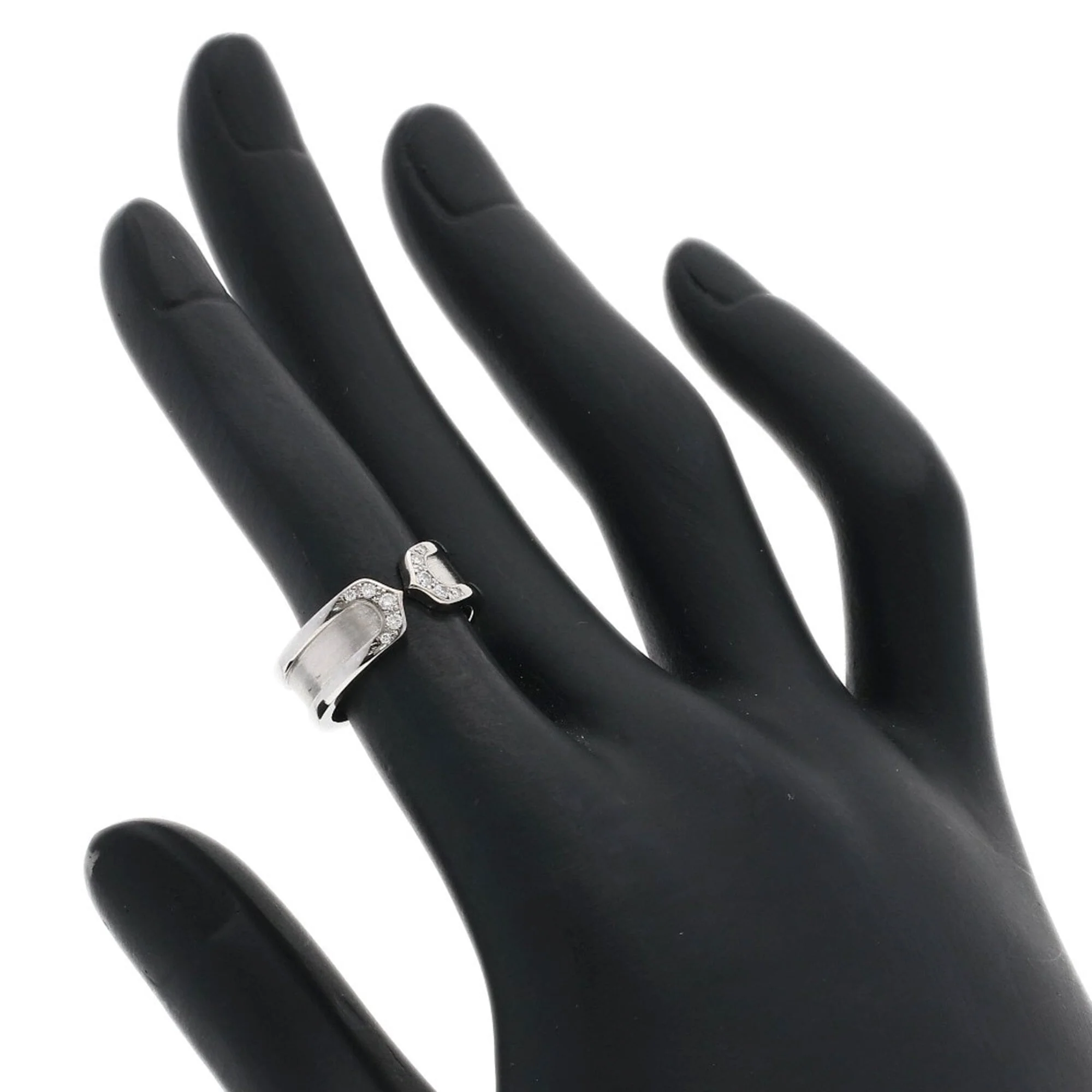 C2 Ring 18K White Gold with Diamond - Image 7