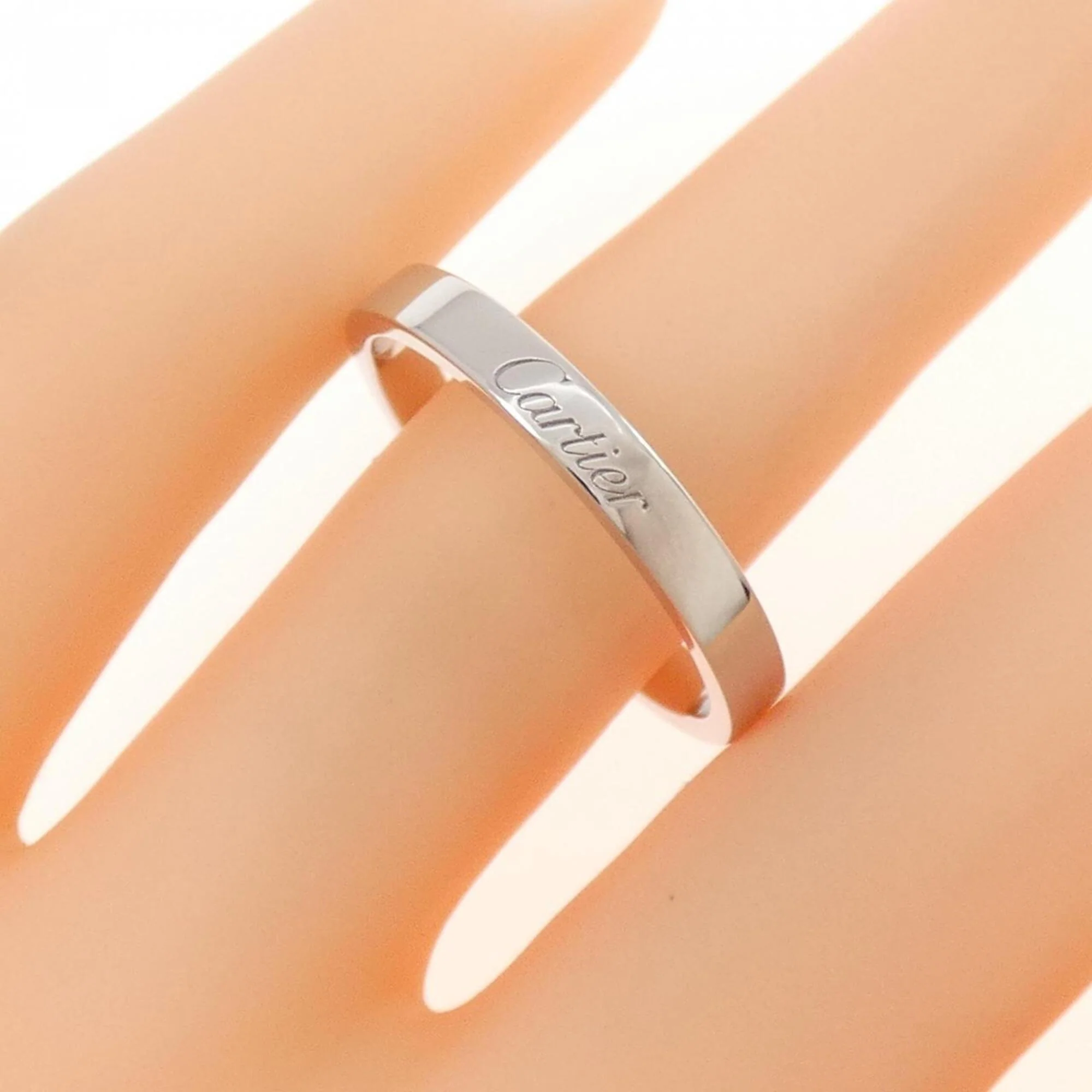Engraved Band Ring Platinum - Image 3