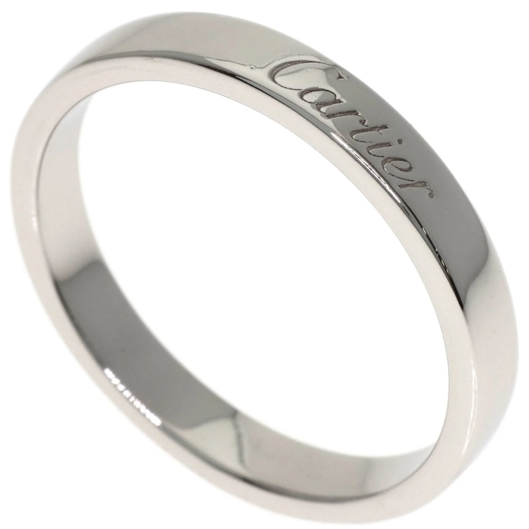 Engraved Band Ring Platinum