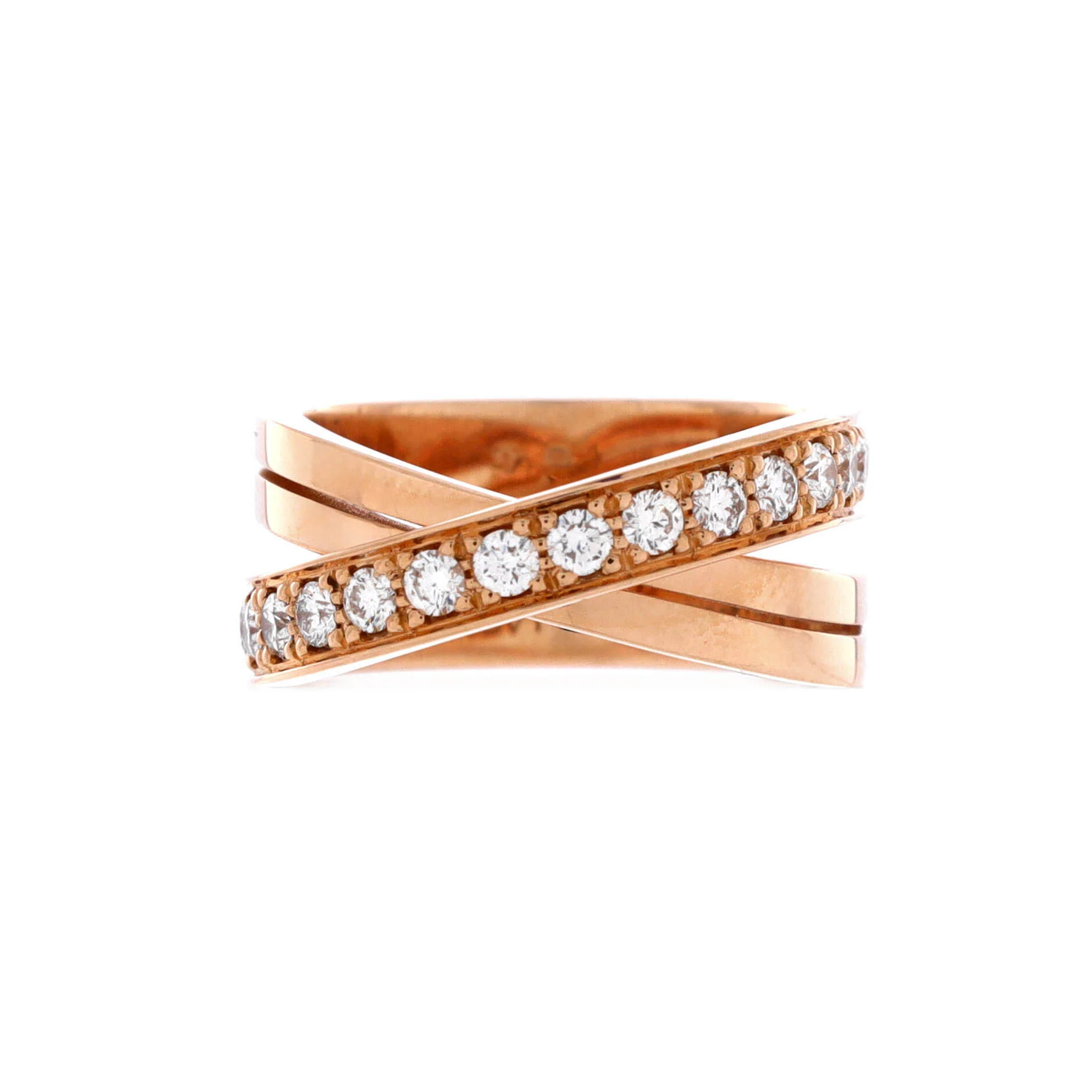 Etincelle de Cartier Crossover Ring 18K Rose Gold and Diamonds