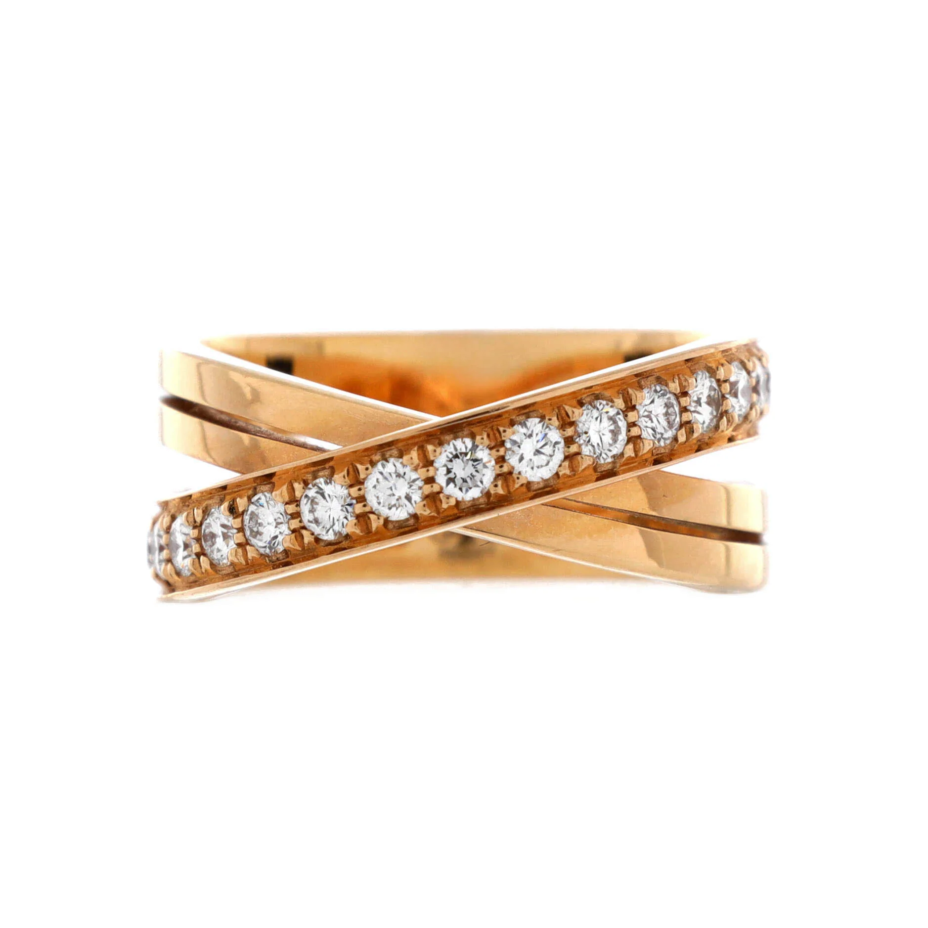 Etincelle de Cartier Crossover Ring 18K Rose Gold and Diamonds