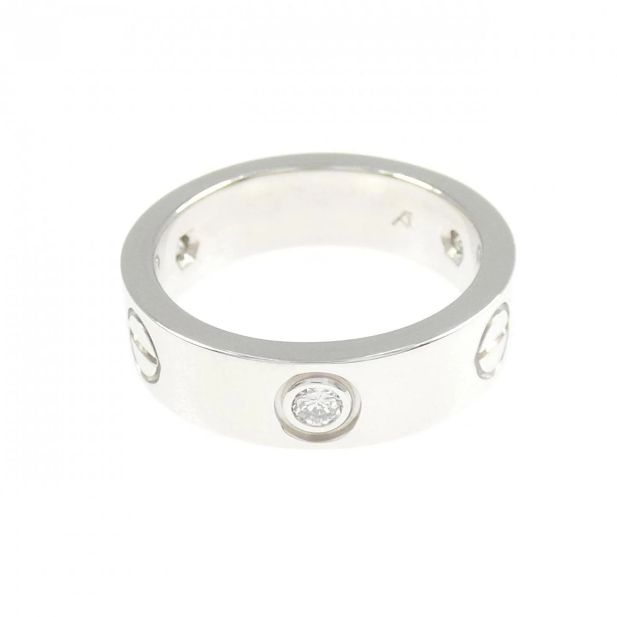 Half-Diamond Ring 18K White Gold - Image 2