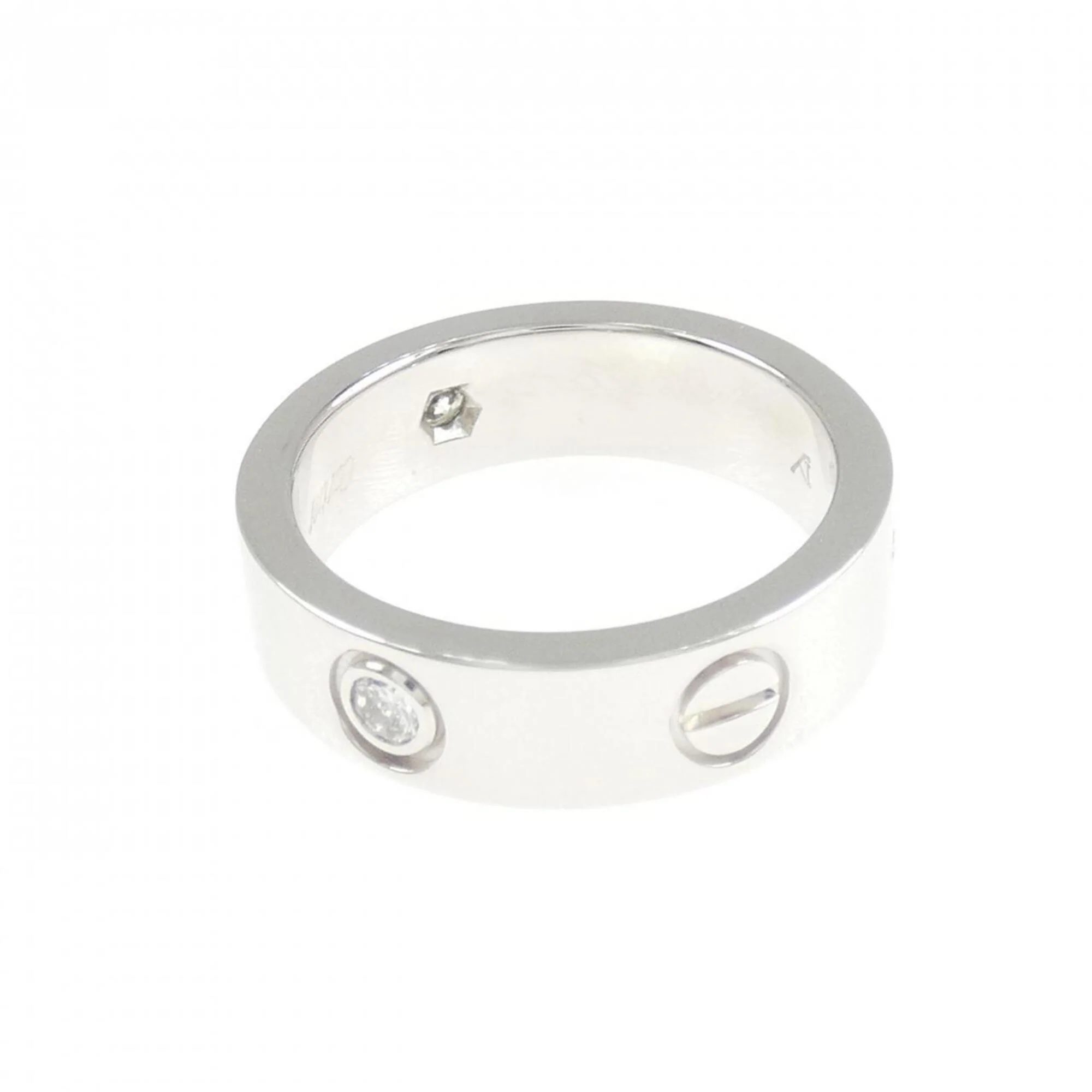 Half-Diamond Ring 18K White Gold - Image 3