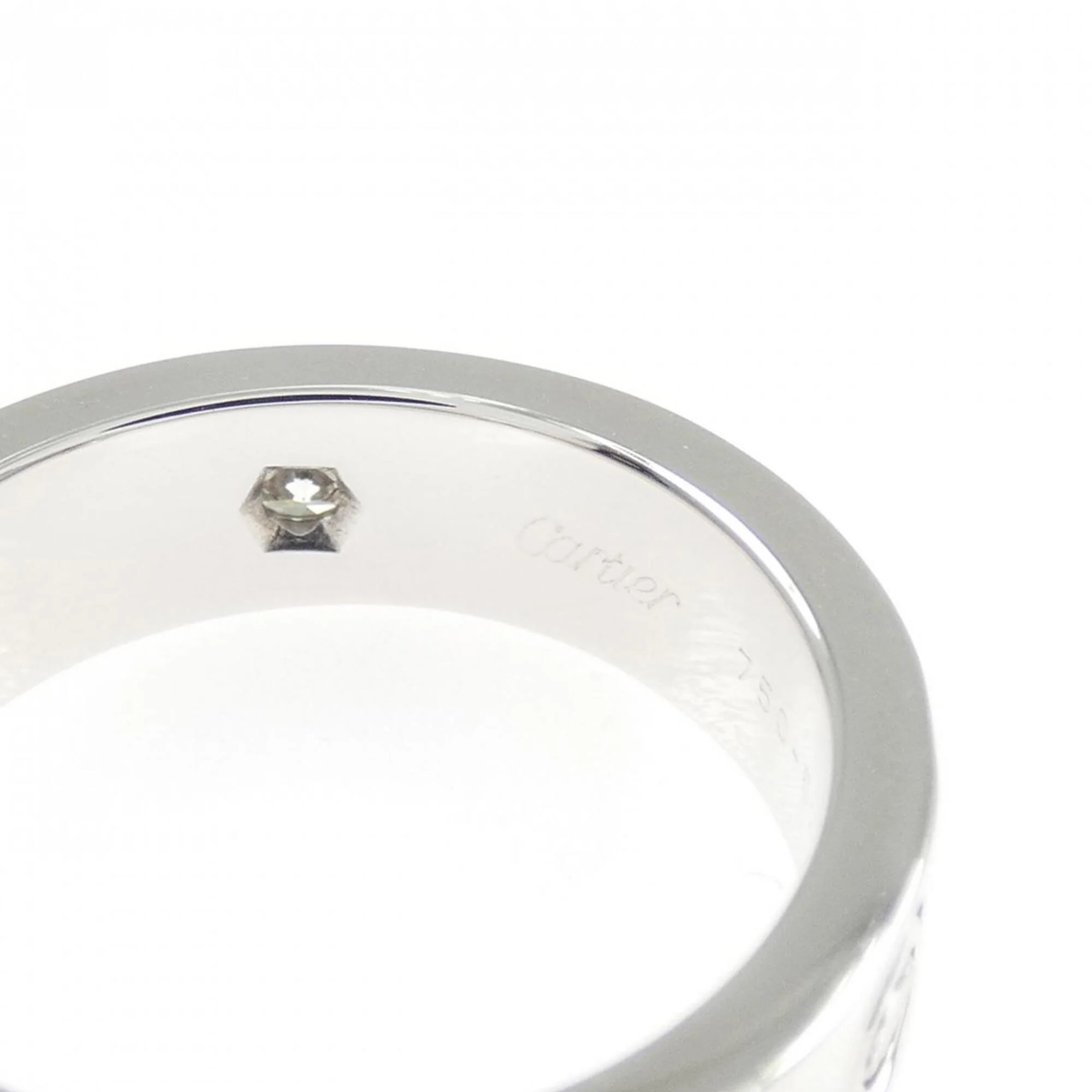 Half-Diamond Ring 18K White Gold - Image 4