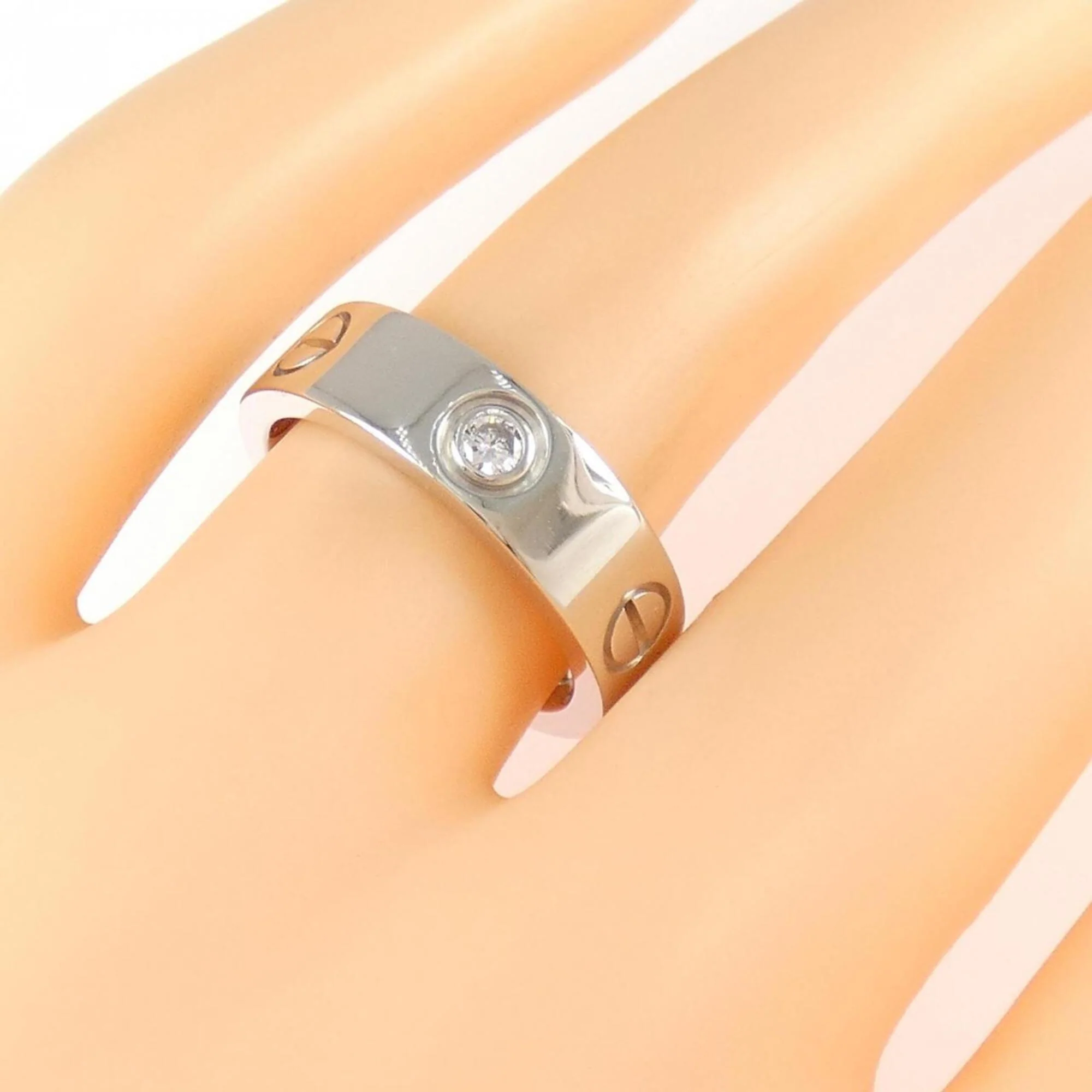 Half-Diamond Ring 18K White Gold - Image 5