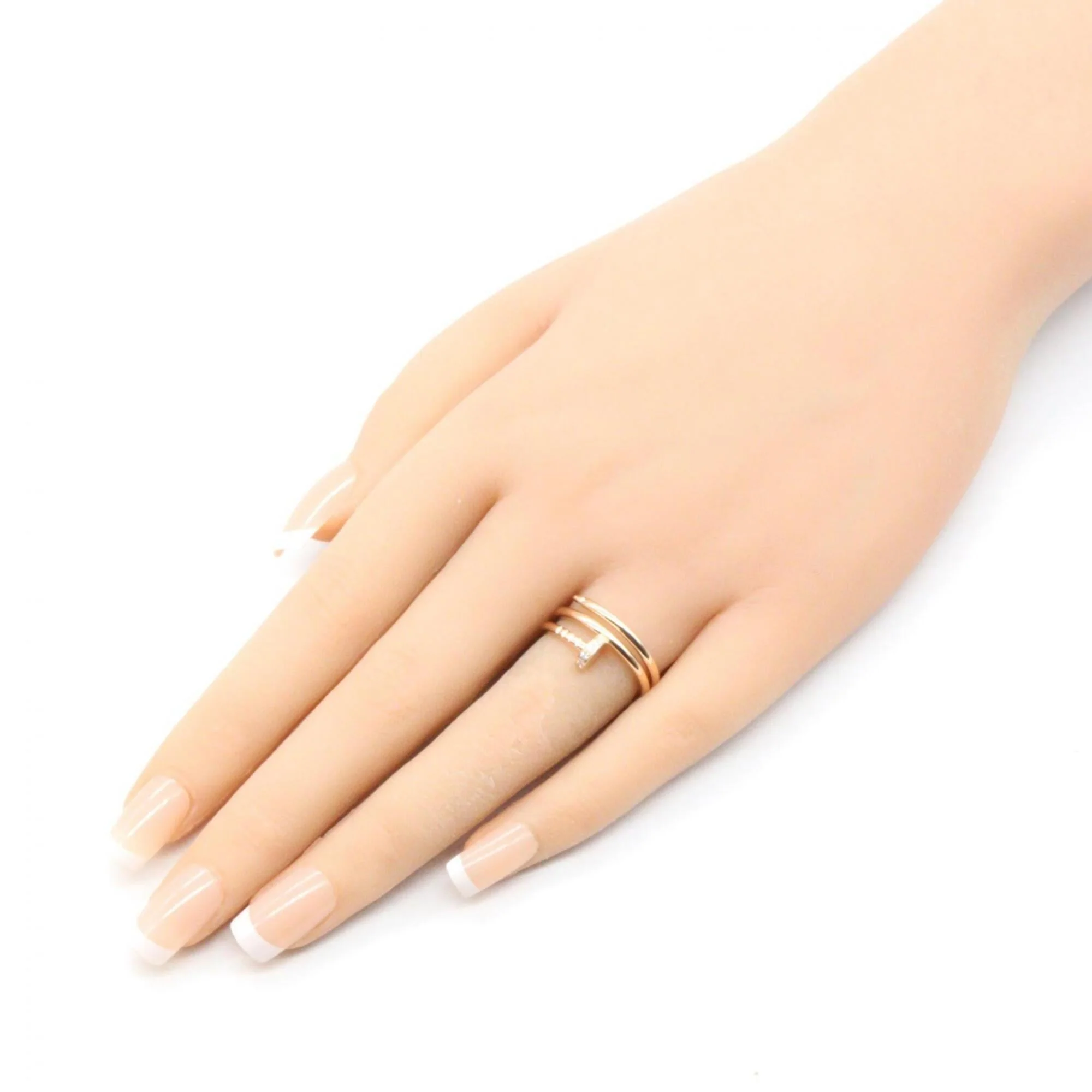 Juste un Clou Ring 18K Rose Gold with Diamond - Image 8