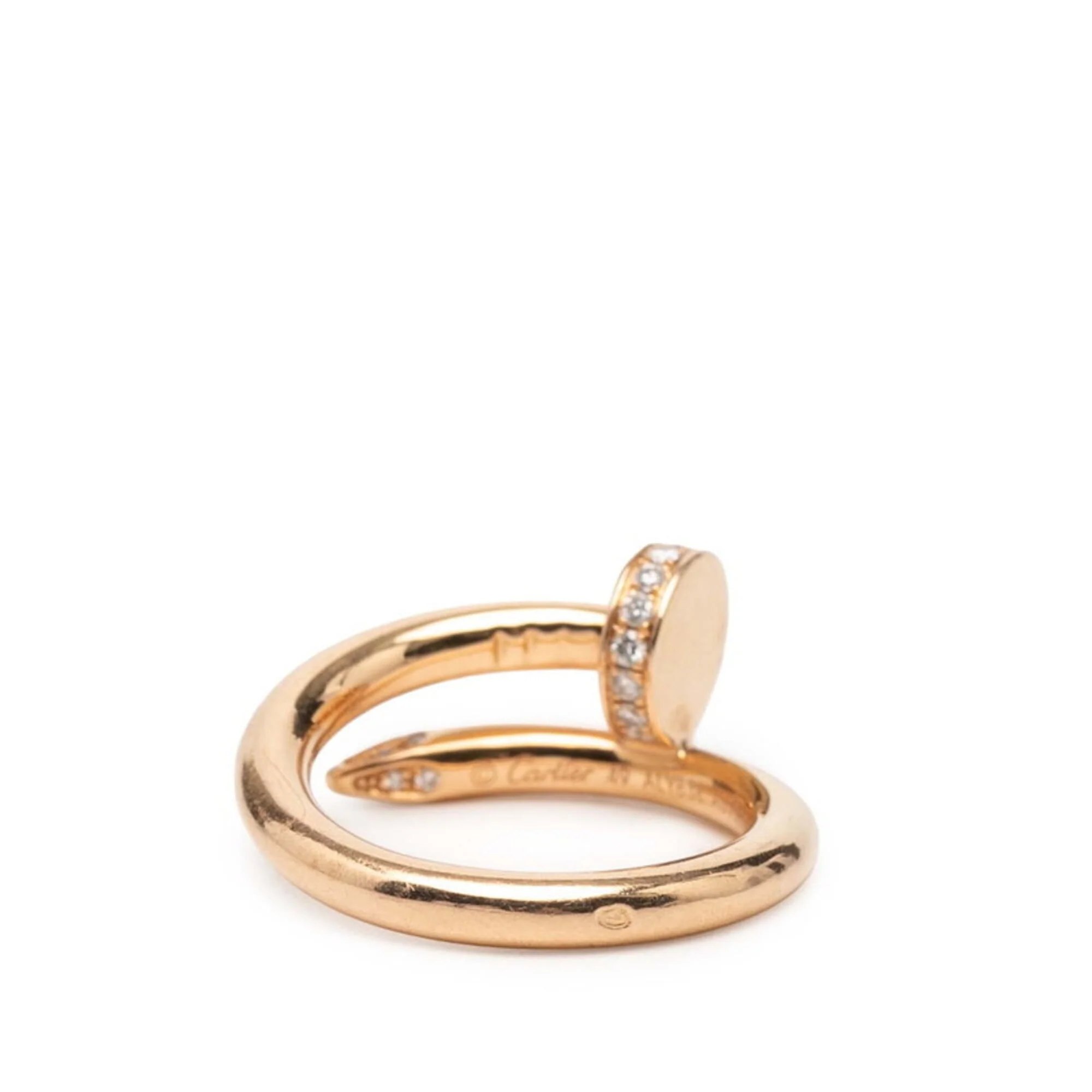 Juste un Clou Ring 18K Rose Gold with Diamond - Image 3