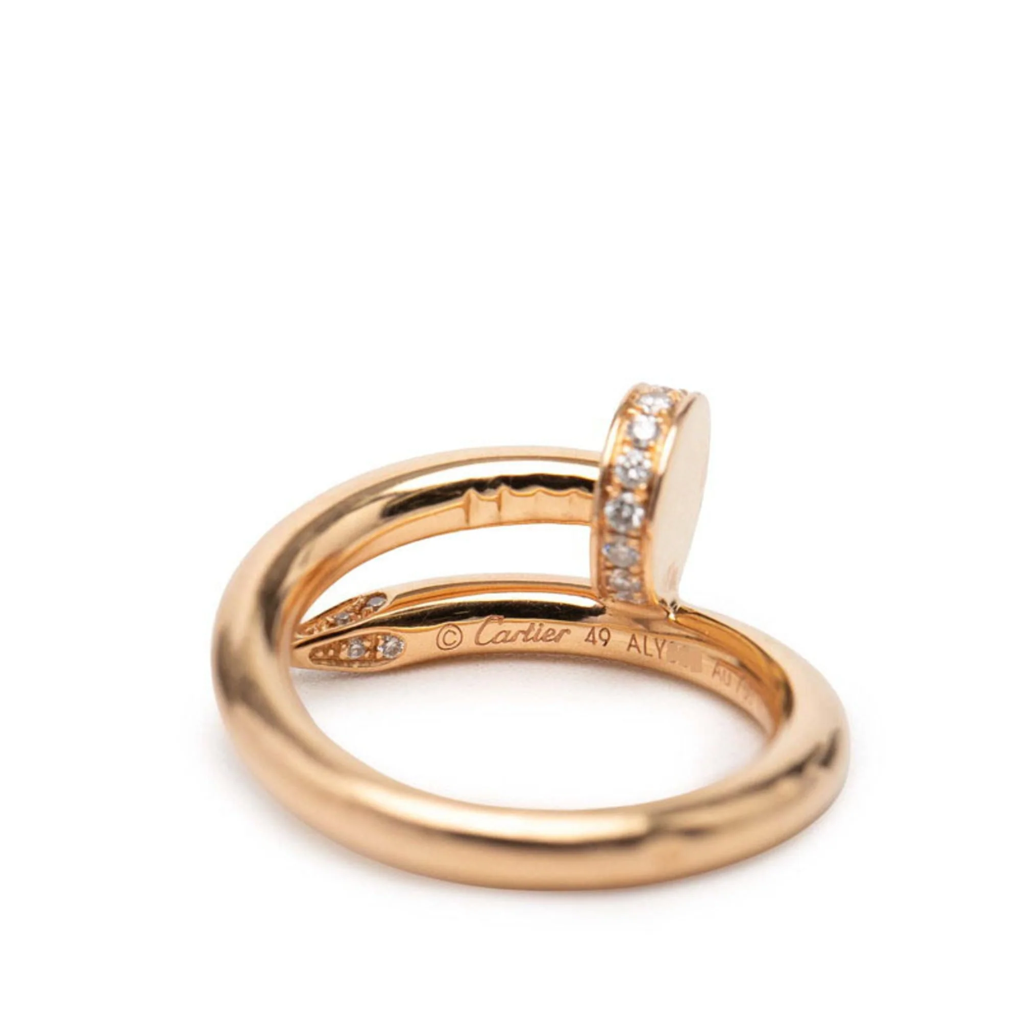 Juste un Clou Ring 18K Rose Gold with Diamond - Image 4