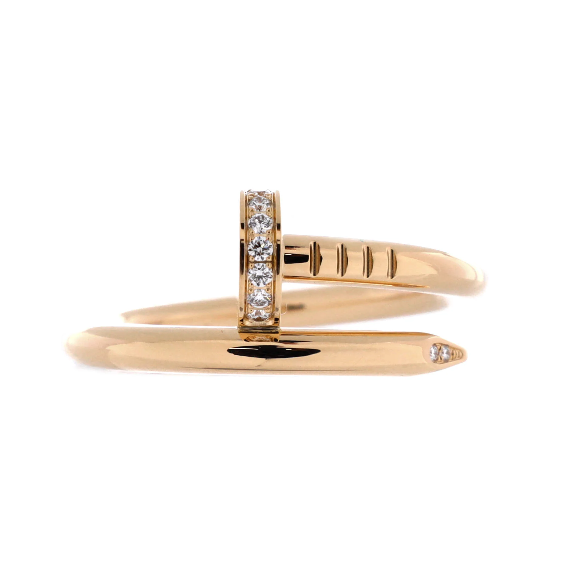 Juste un Clou Ring 18K Yellow Gold and Diamonds