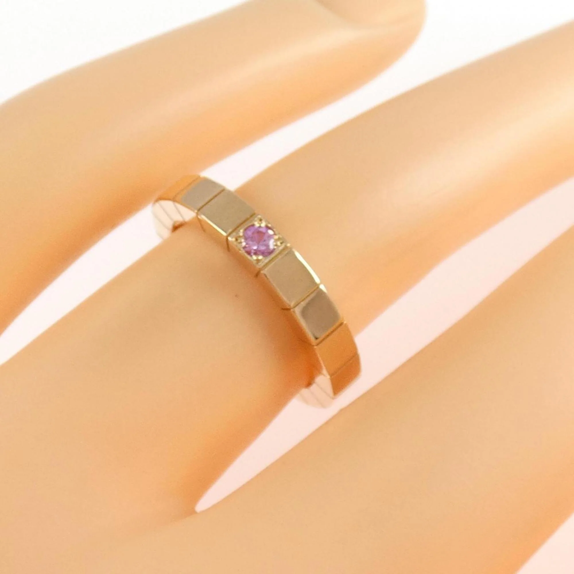 Lanieres Ring 18K Rose Gold with Sapphire - Image 5