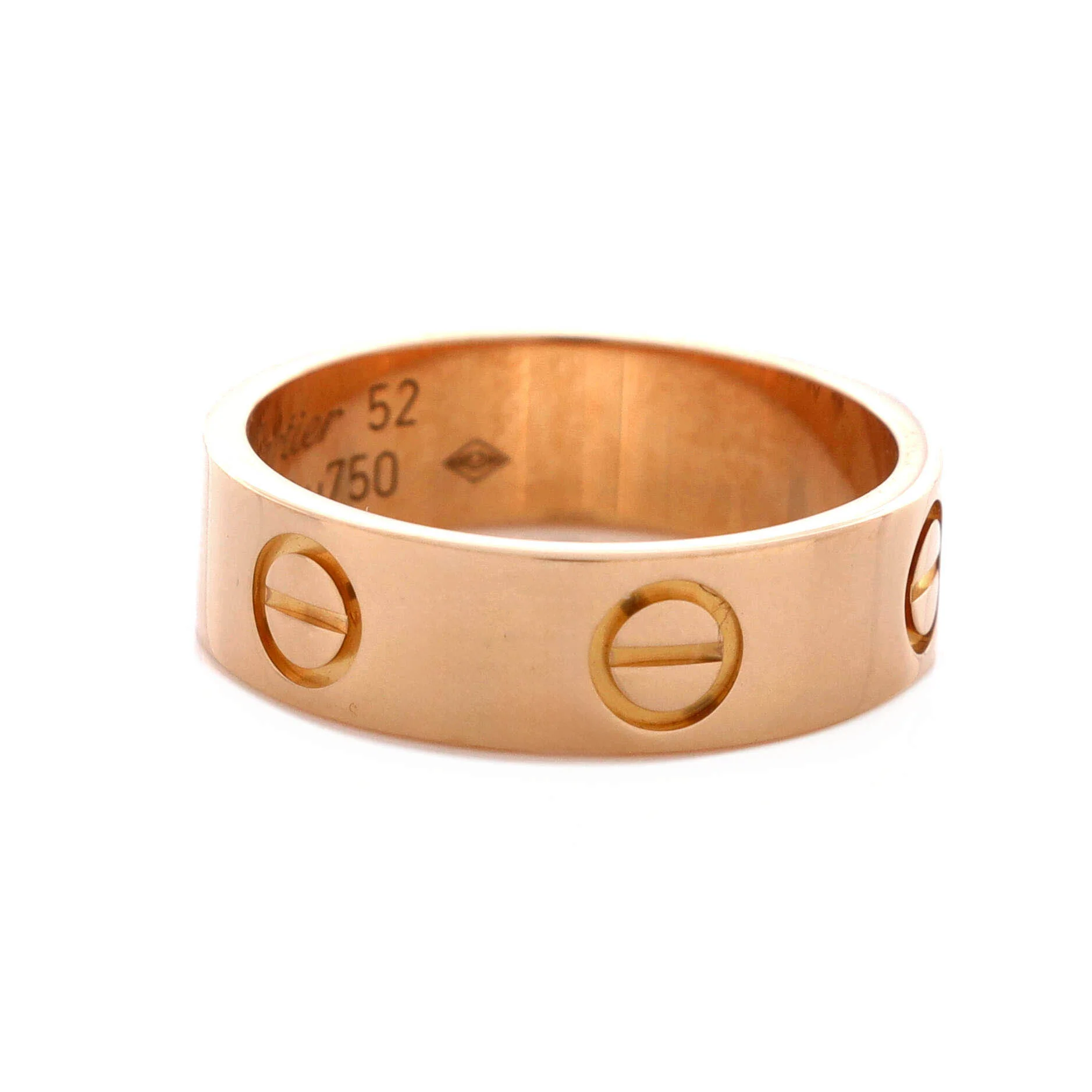 Love Band Ring 18K Rose Gold - Image 3