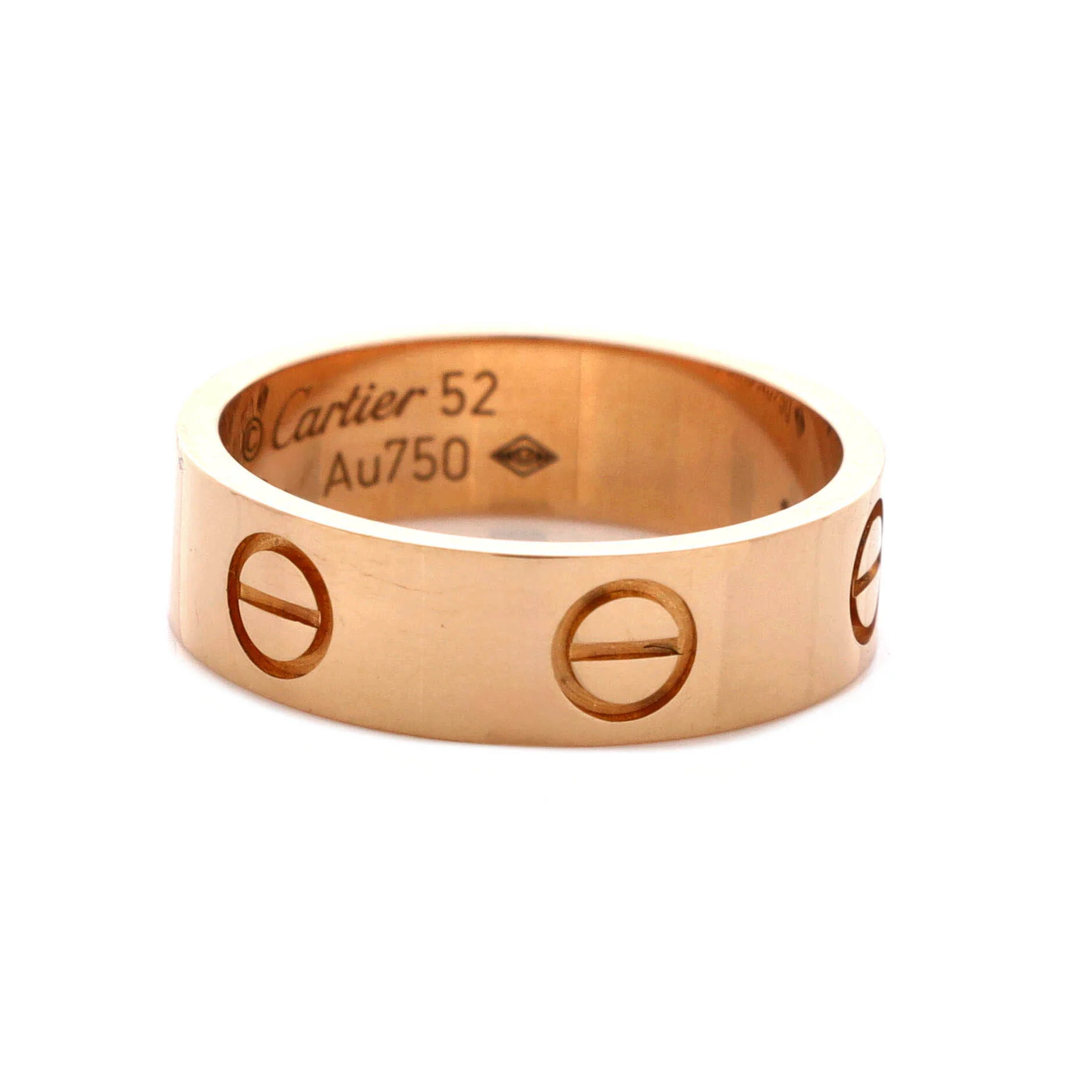 Love Band Ring 18K Rose Gold - Image 3