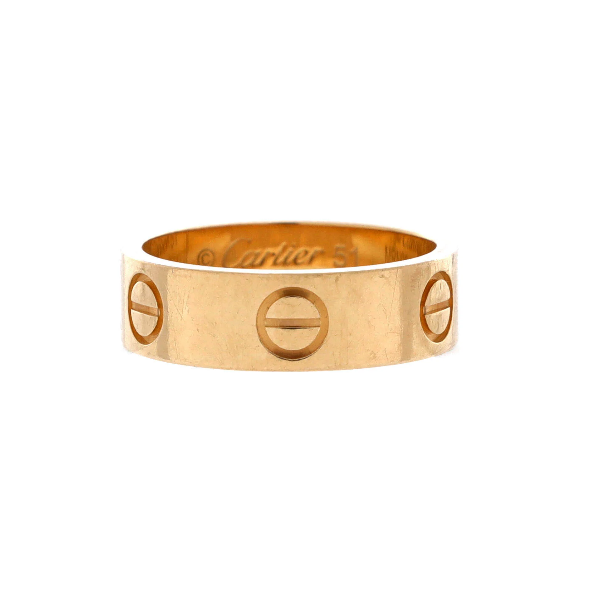 Love Band Ring 18K Yellow Gold
