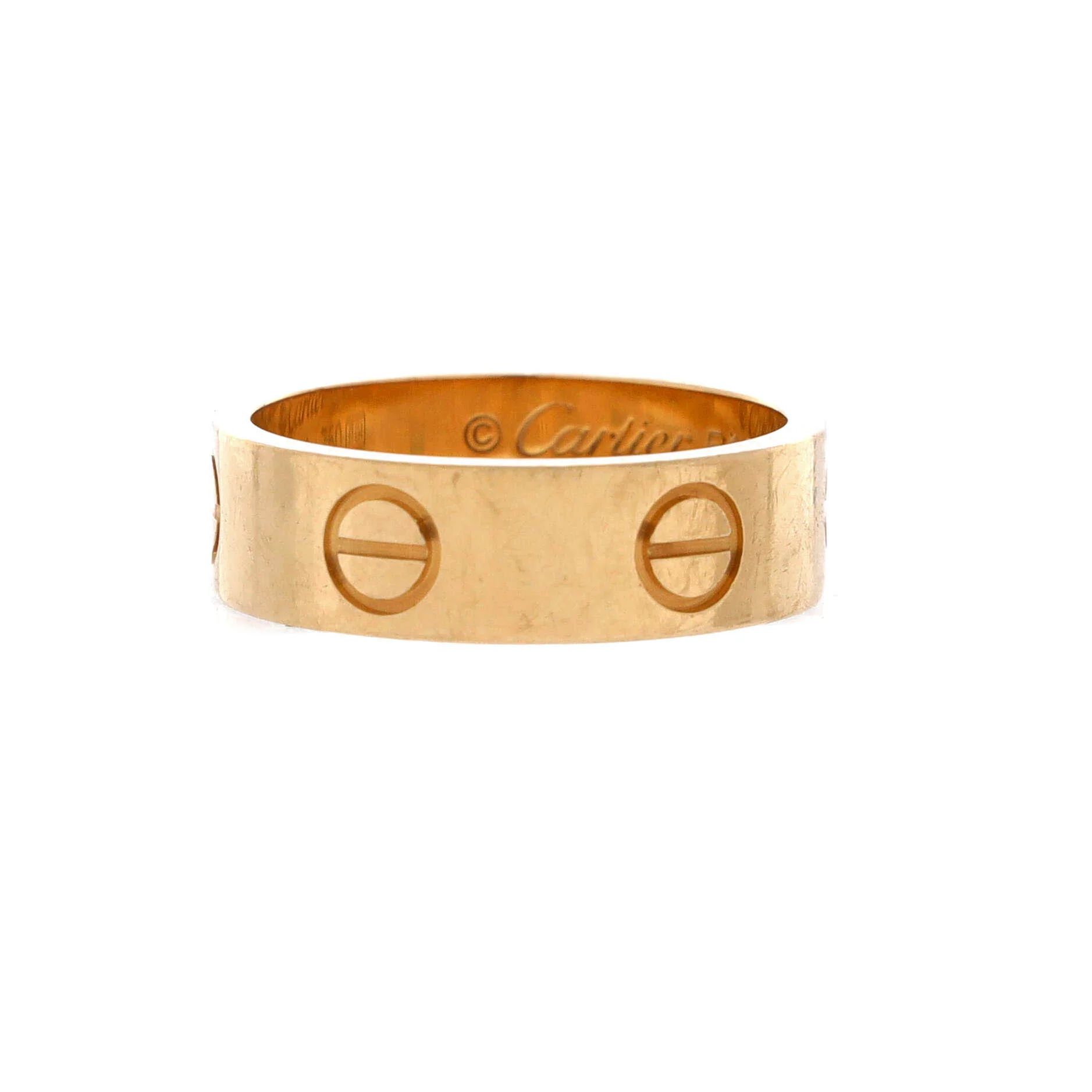 Love Band Ring 18K Yellow Gold - Image 3