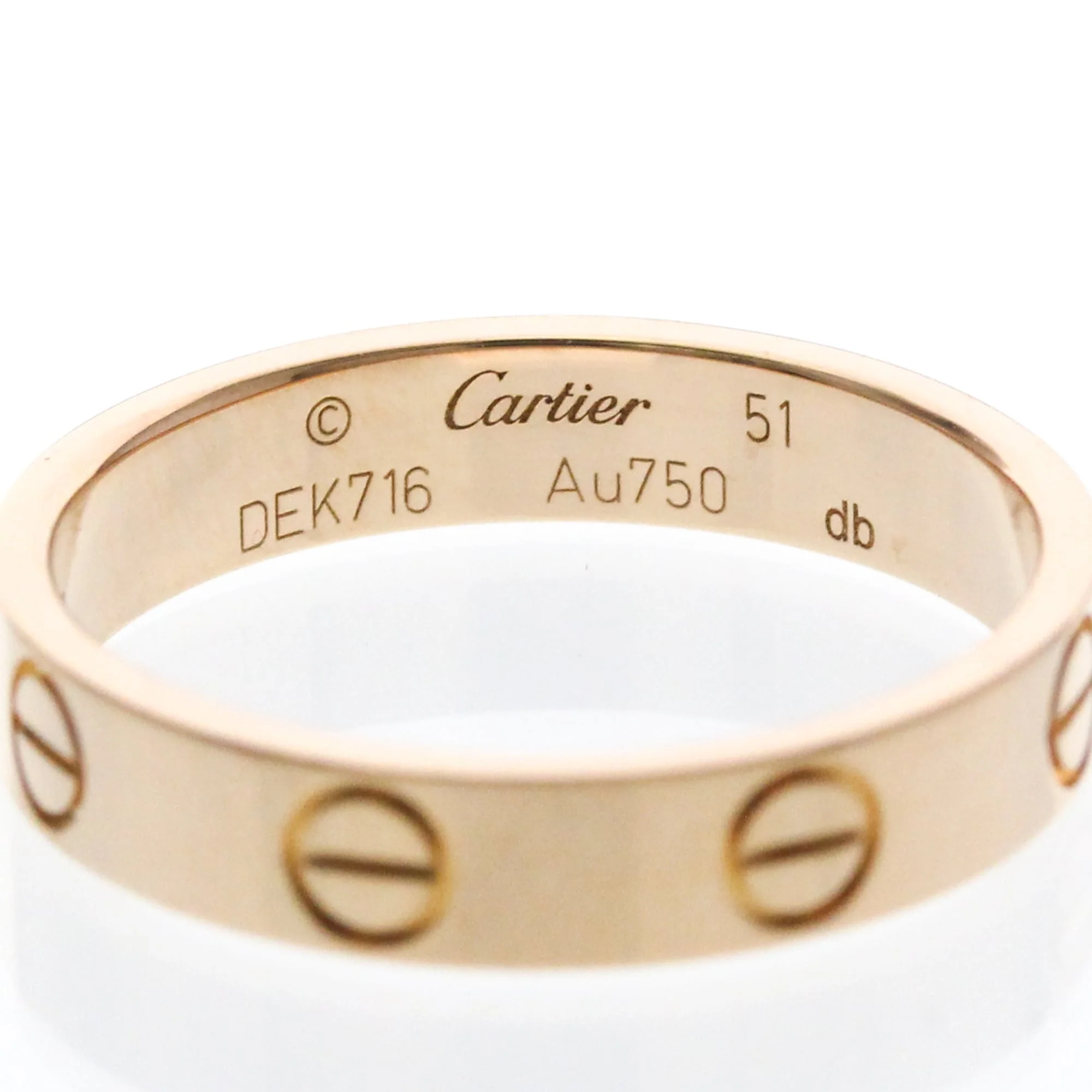 Love Mini Ring 18K Rose Gold - Image 5