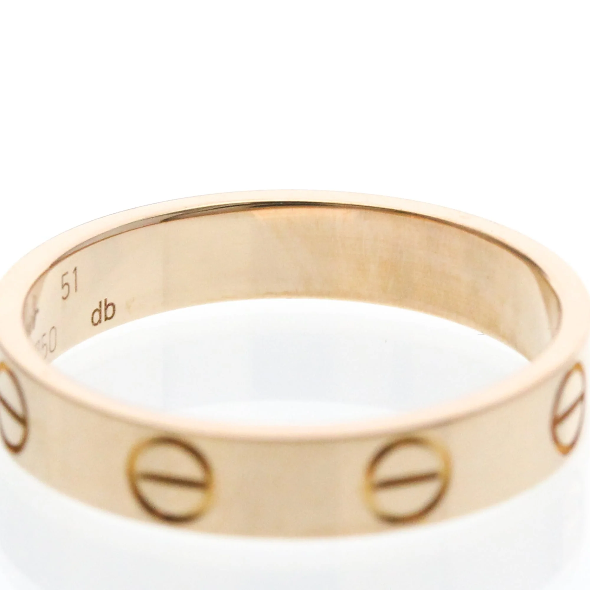 Love Mini Ring 18K Rose Gold - Image 8