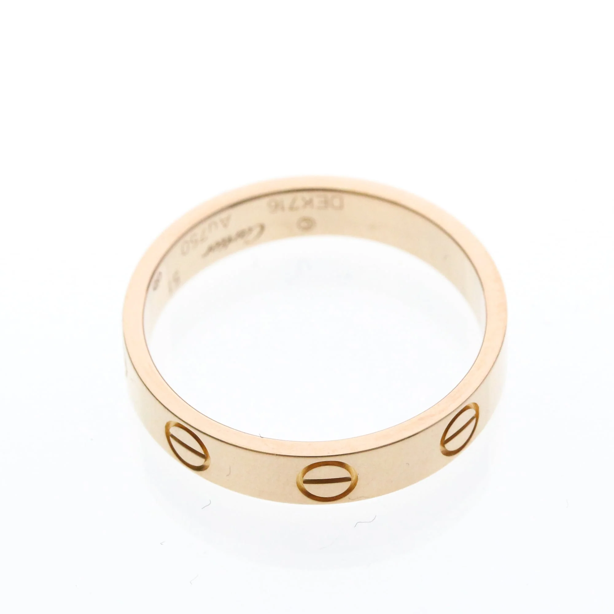 Love Mini Ring 18K Rose Gold - Image 9
