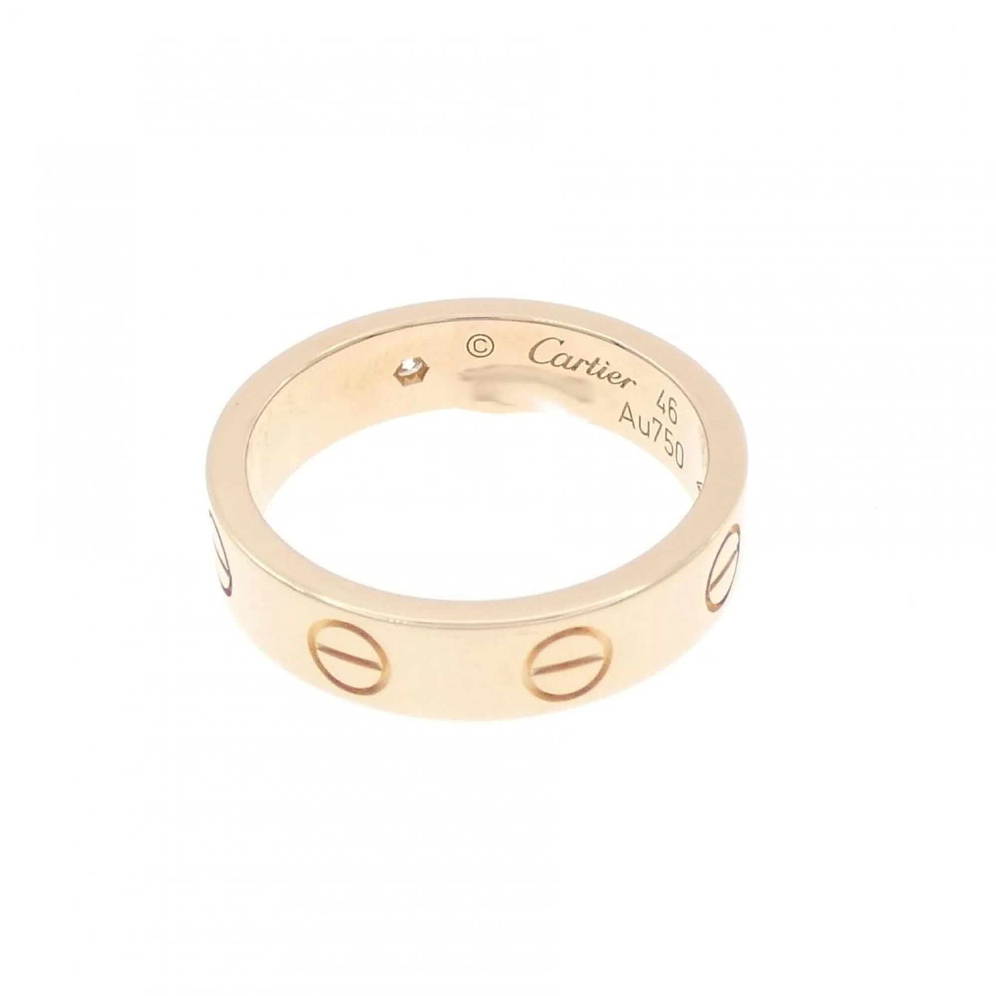 Love Ring 18K Rose Gold Mini - Image 3