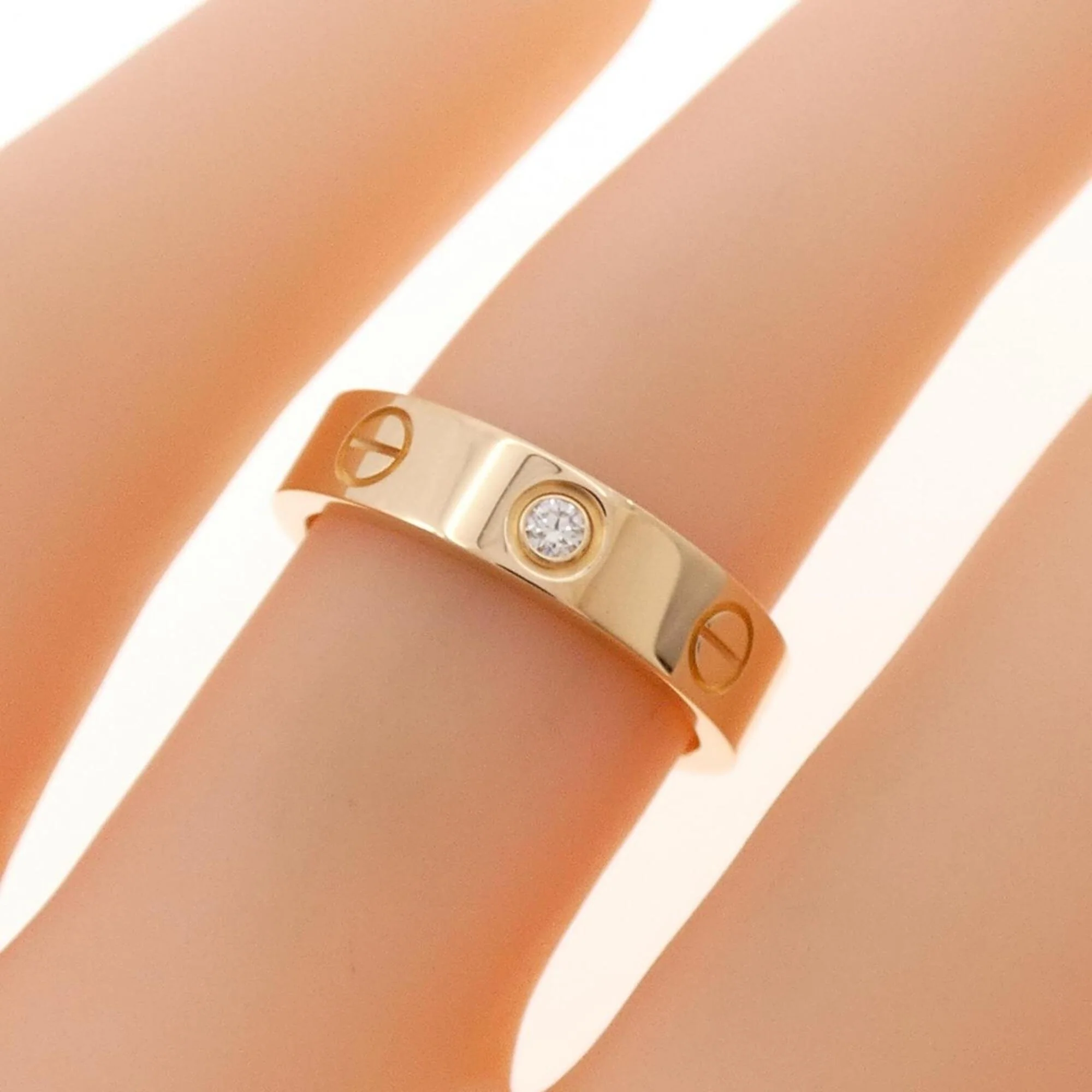 Love Ring 18K Rose Gold Mini - Image 4