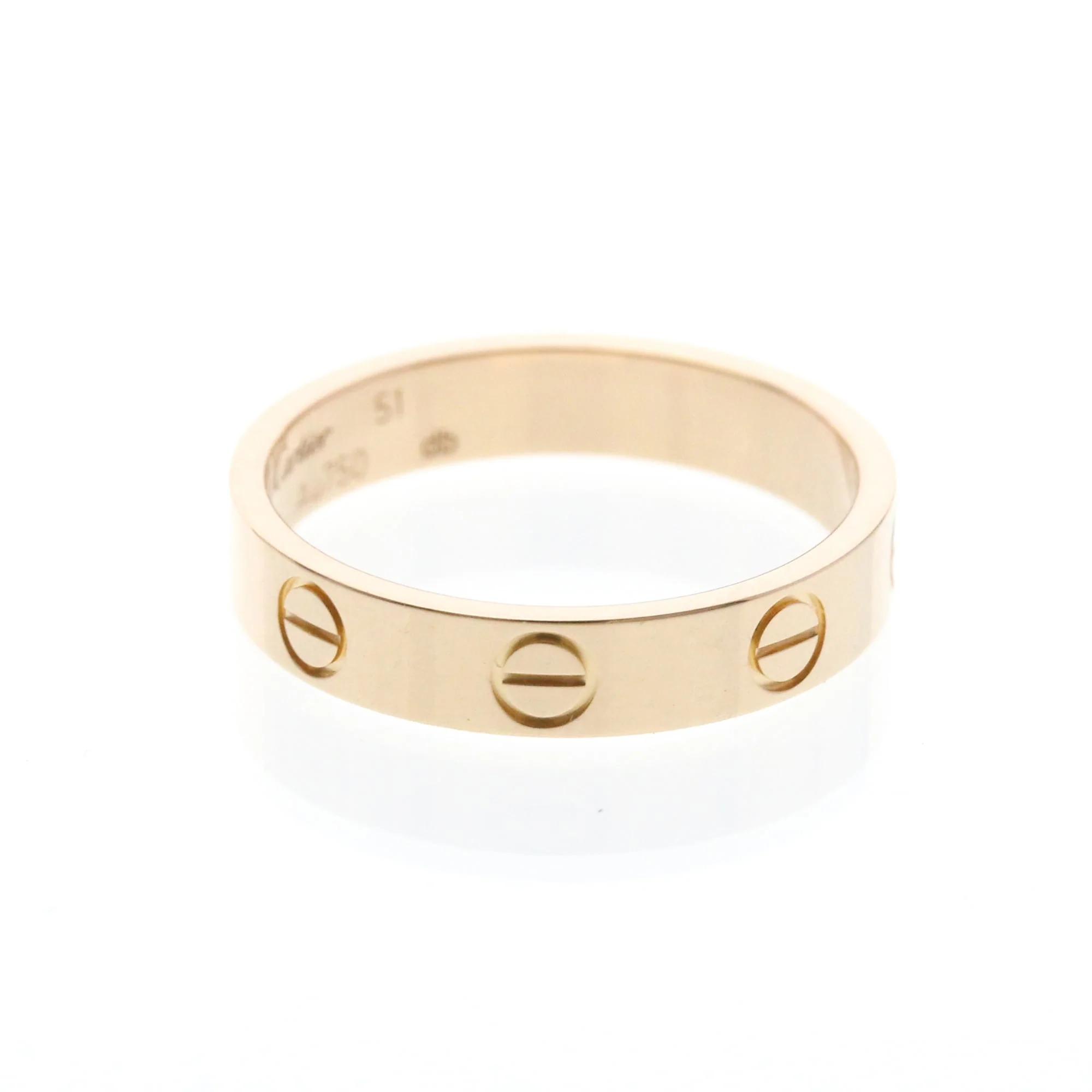 Love Ring 18K Rose Gold Mini - Image 4