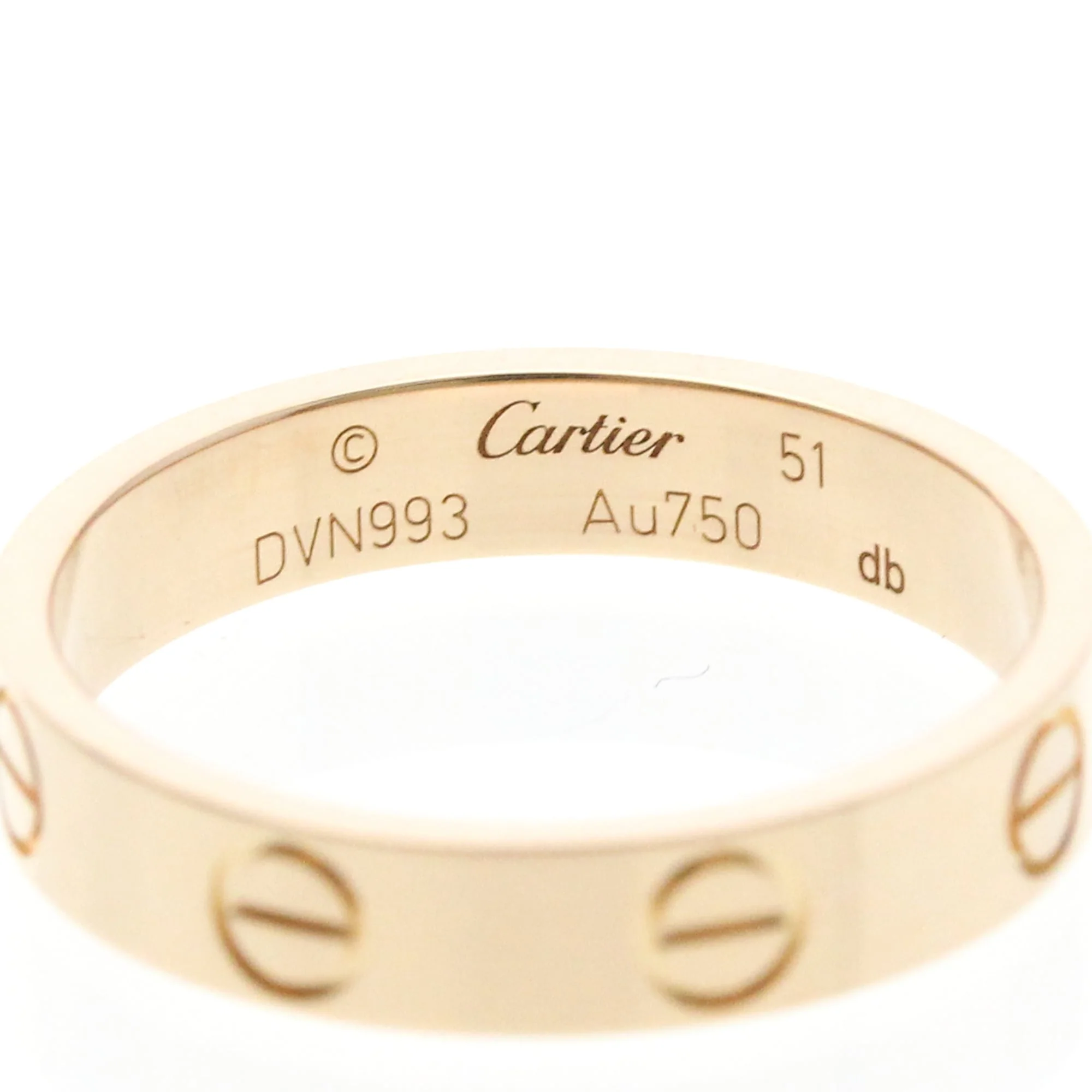 Love Ring 18K Rose Gold Mini - Image 5