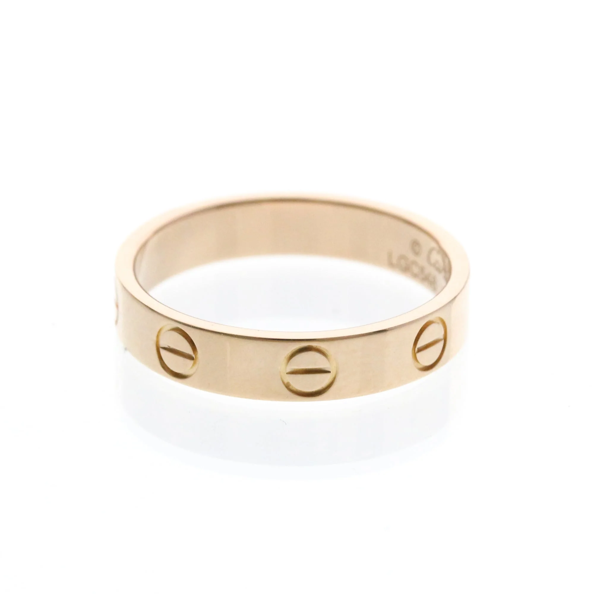 Love Ring 18K Rose Gold Mini - Image 2