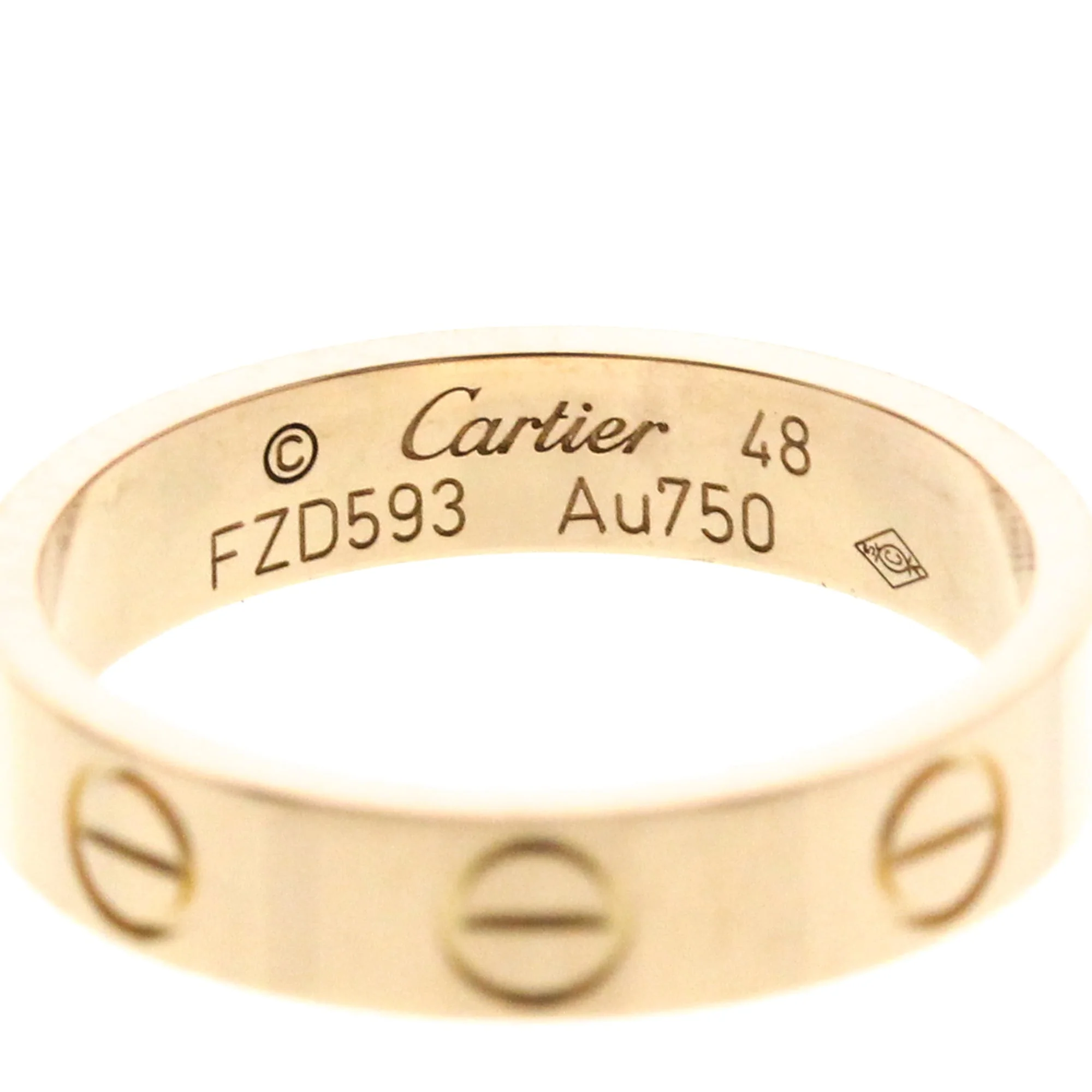 Love Ring 18K Rose Gold Mini - Image 5