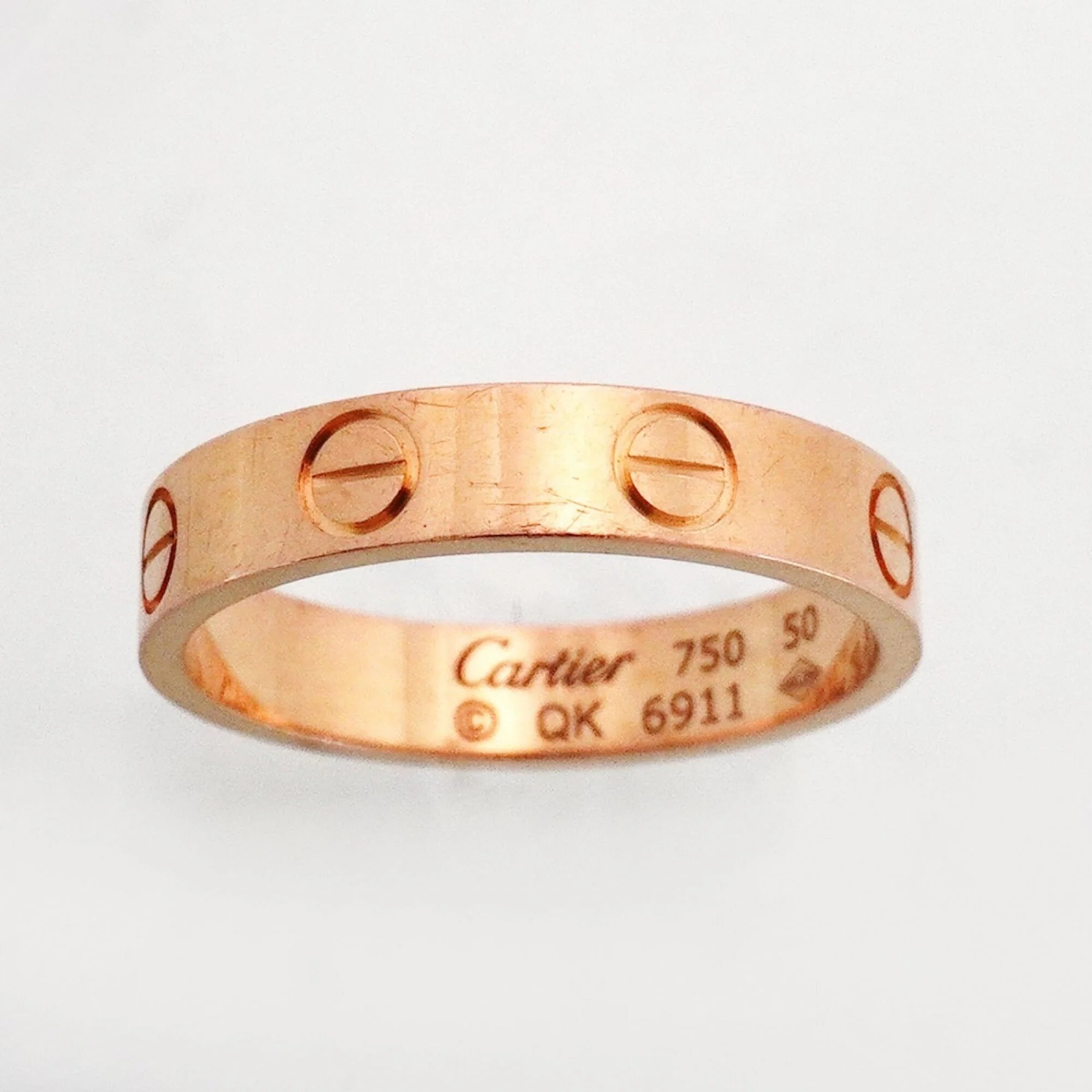 Love Ring 18K Rose Gold Mini - Image 2