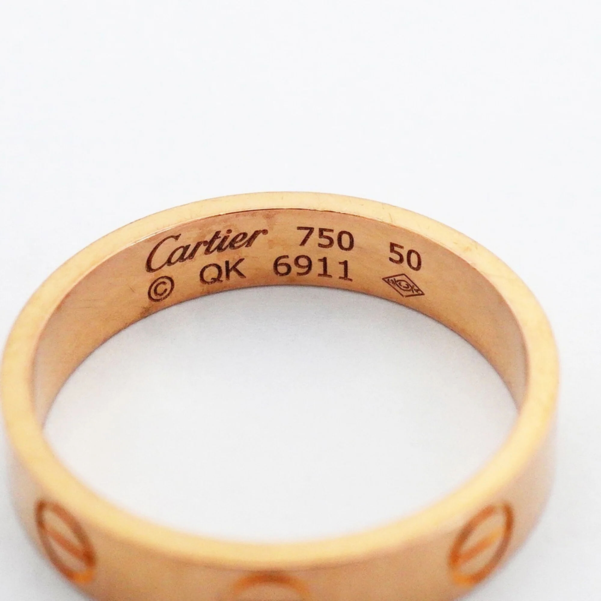 Love Ring 18K Rose Gold Mini - Image 4