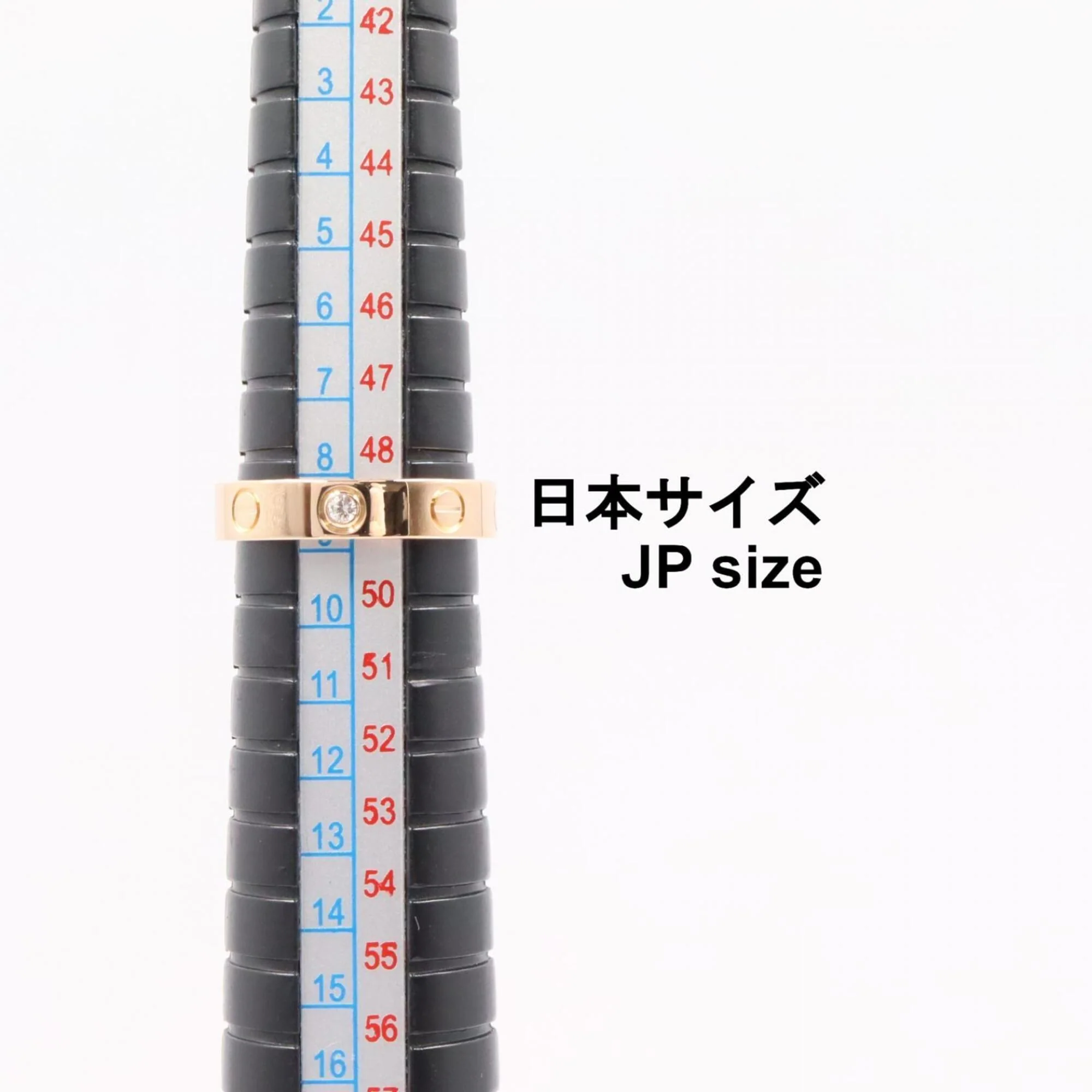 Love Ring 18K Rose Gold Mini with Diamond - Image 5