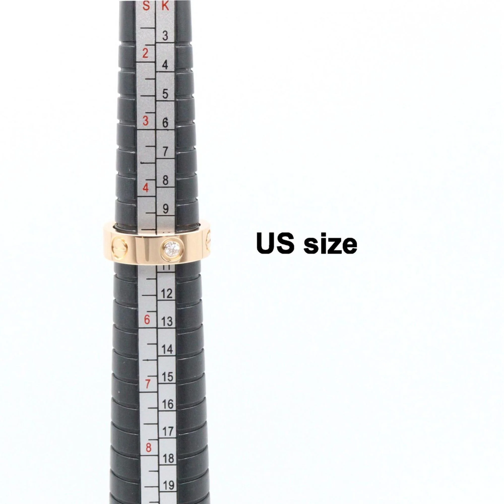 Love Ring 18K Rose Gold with Diamond - Image 6