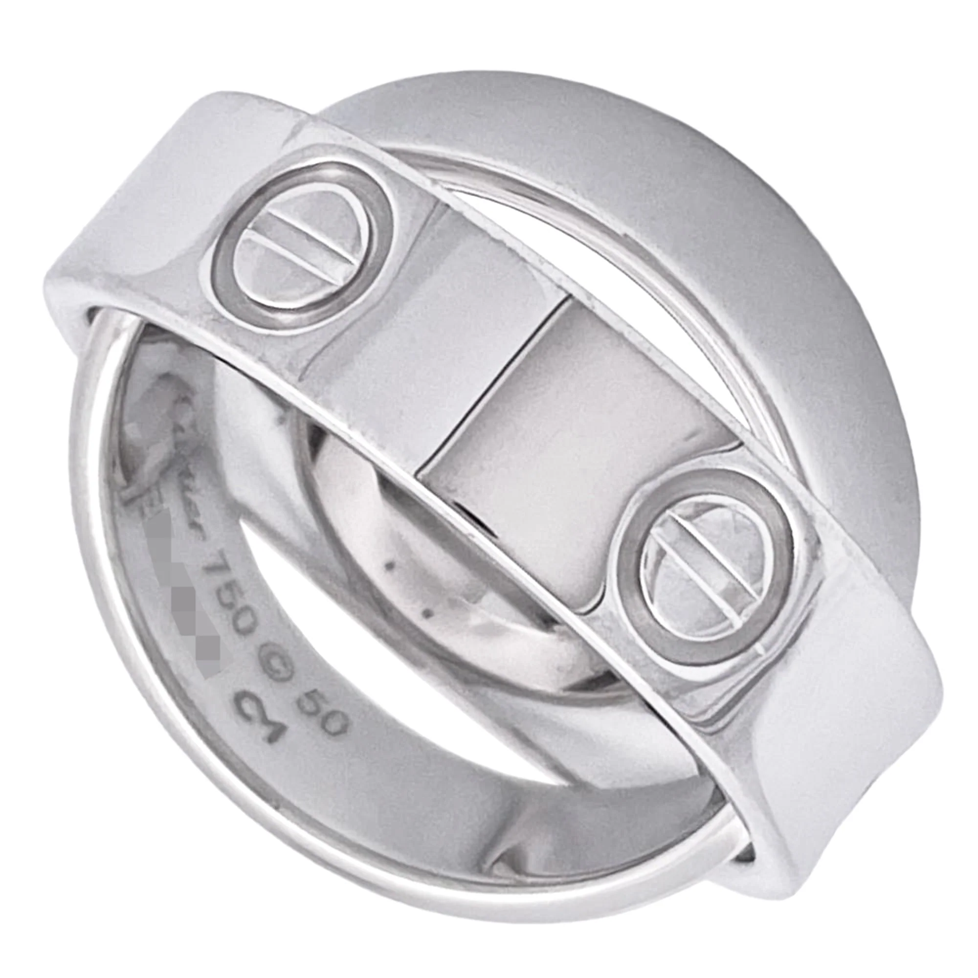 Love Ring 18K White Gold