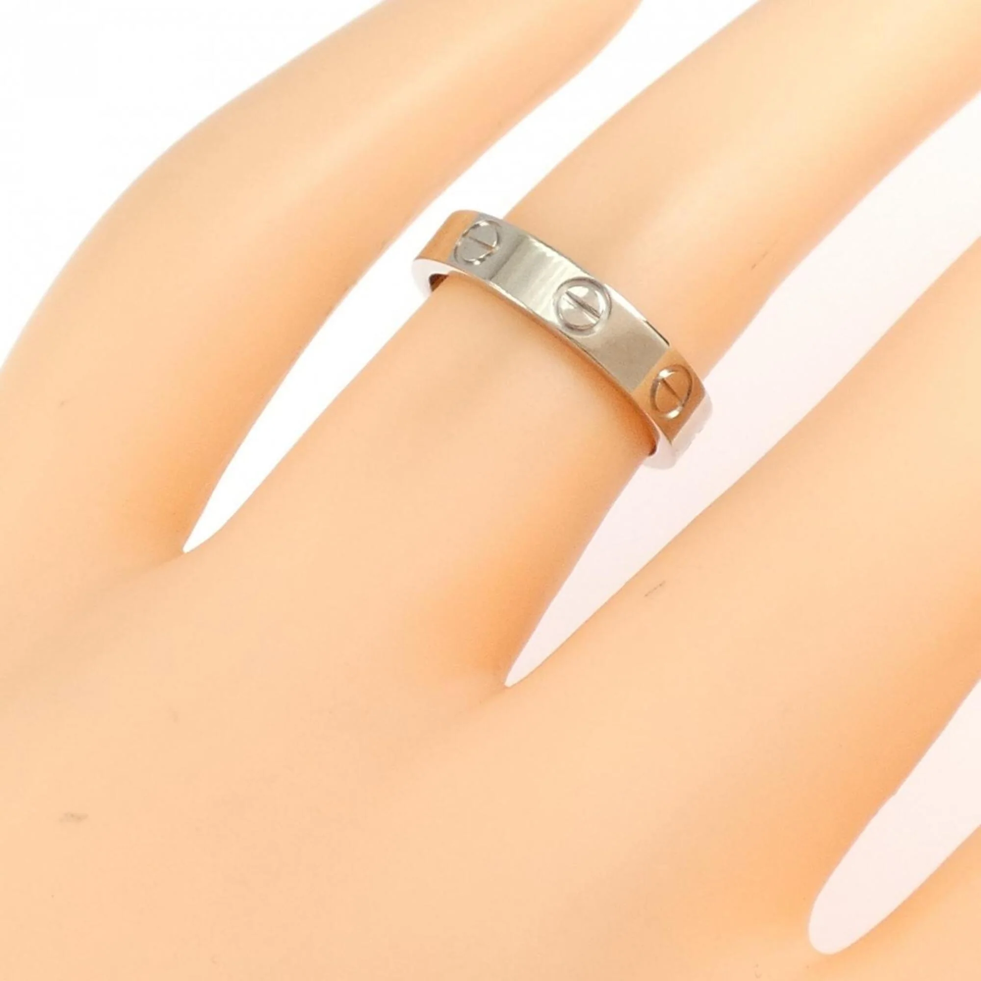 Love Ring 18K White Gold Mini - Image 4