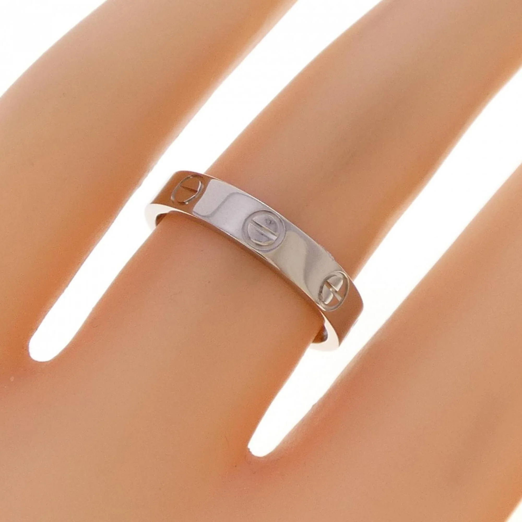 Love Ring 18K White Gold Mini - Image 4