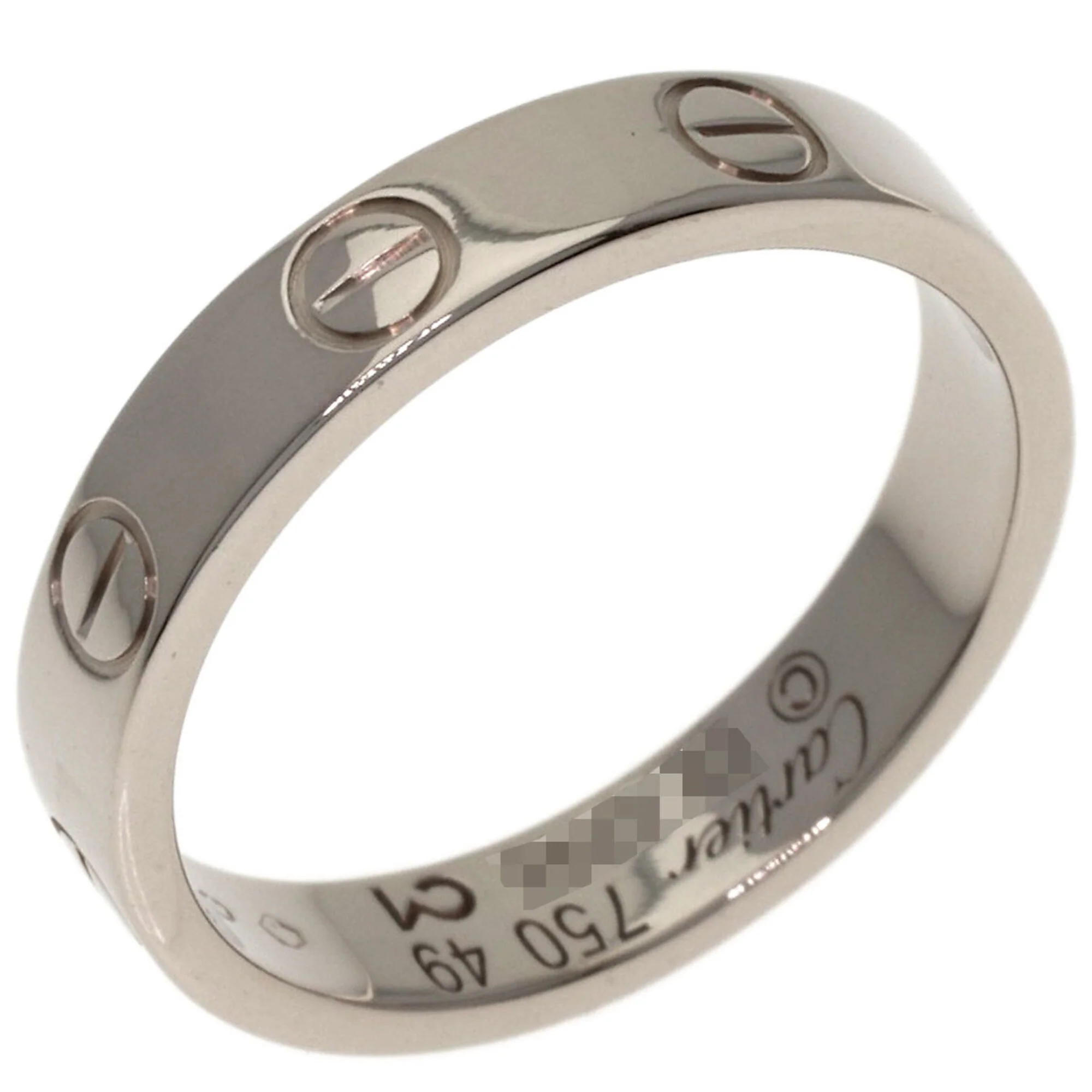 Love Ring 18K White Gold Mini - Image 2