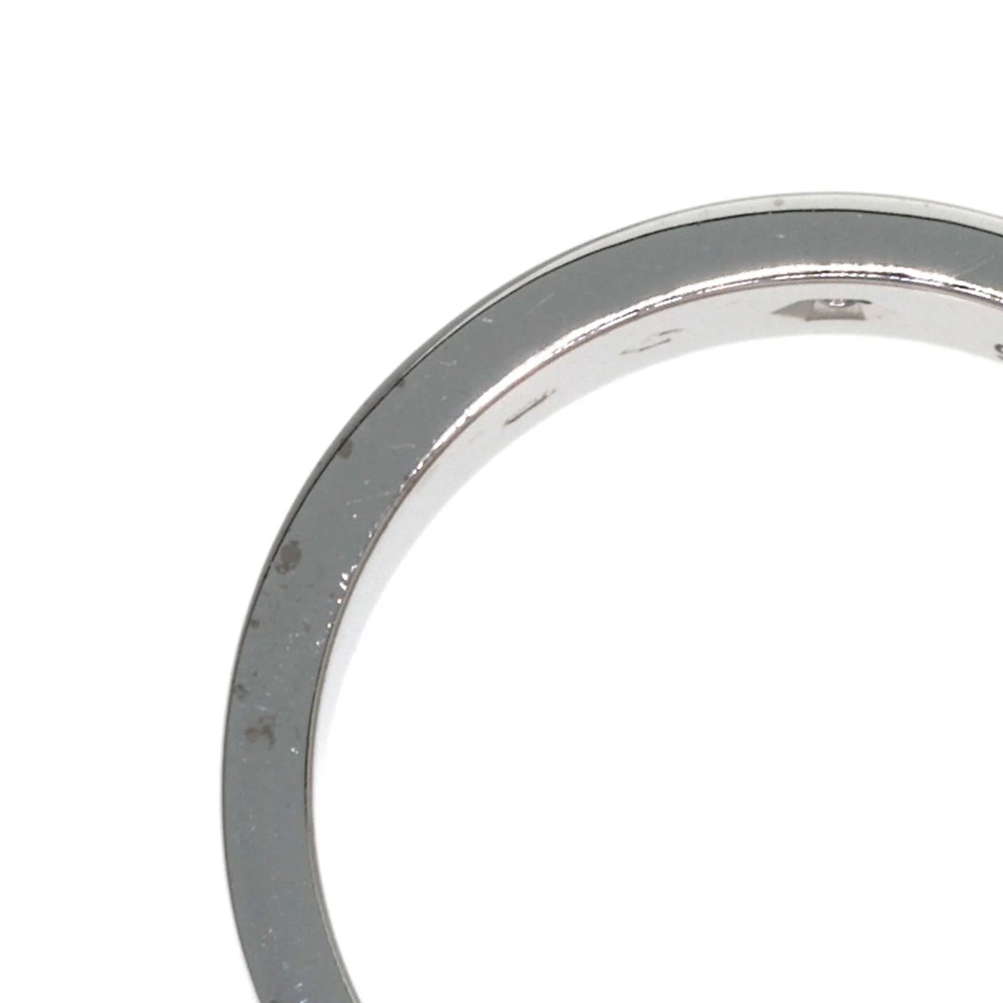 Love Ring 18K White Gold Mini with Diamond - Image 6