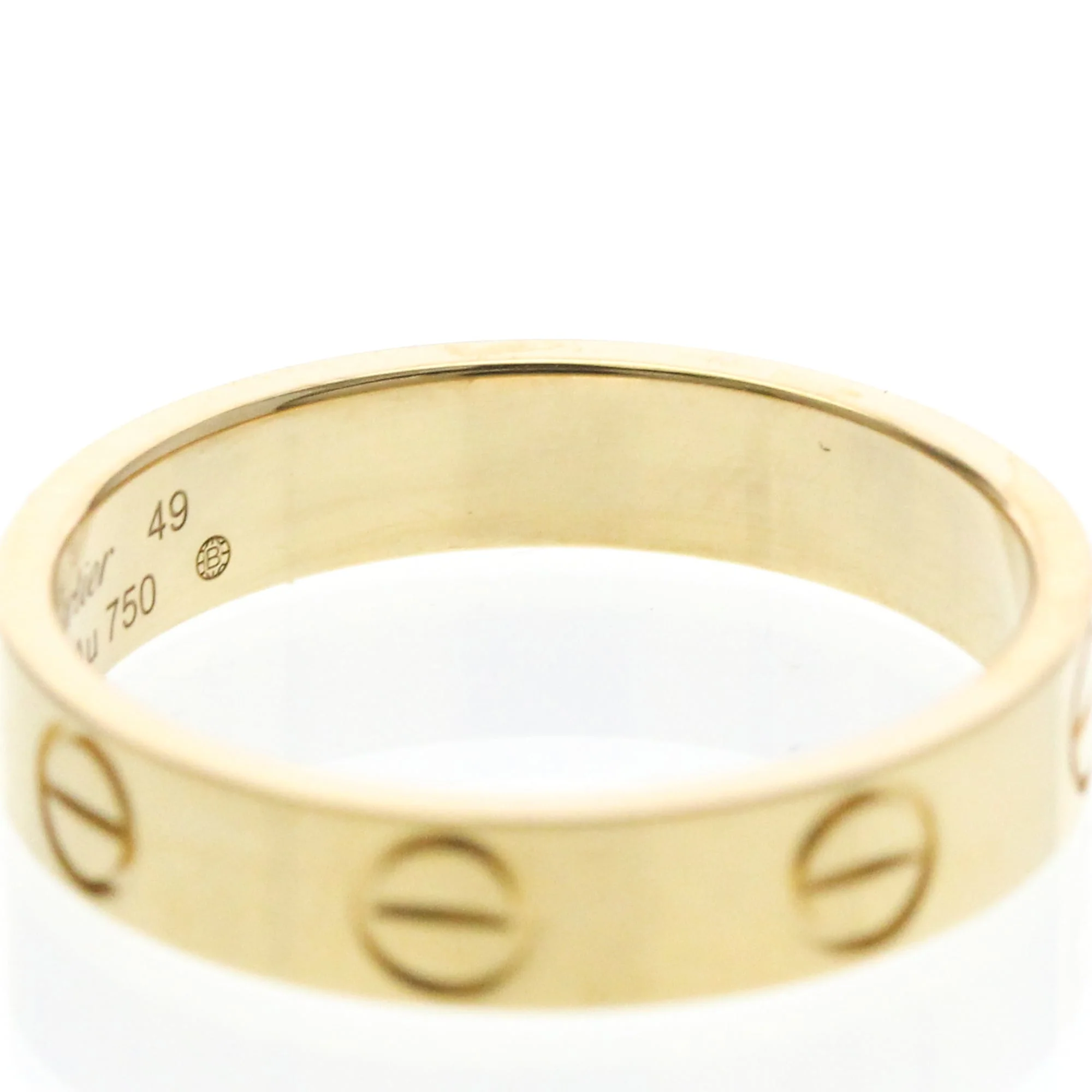 Love Ring 18K Yellow Gold Mini - Image 8