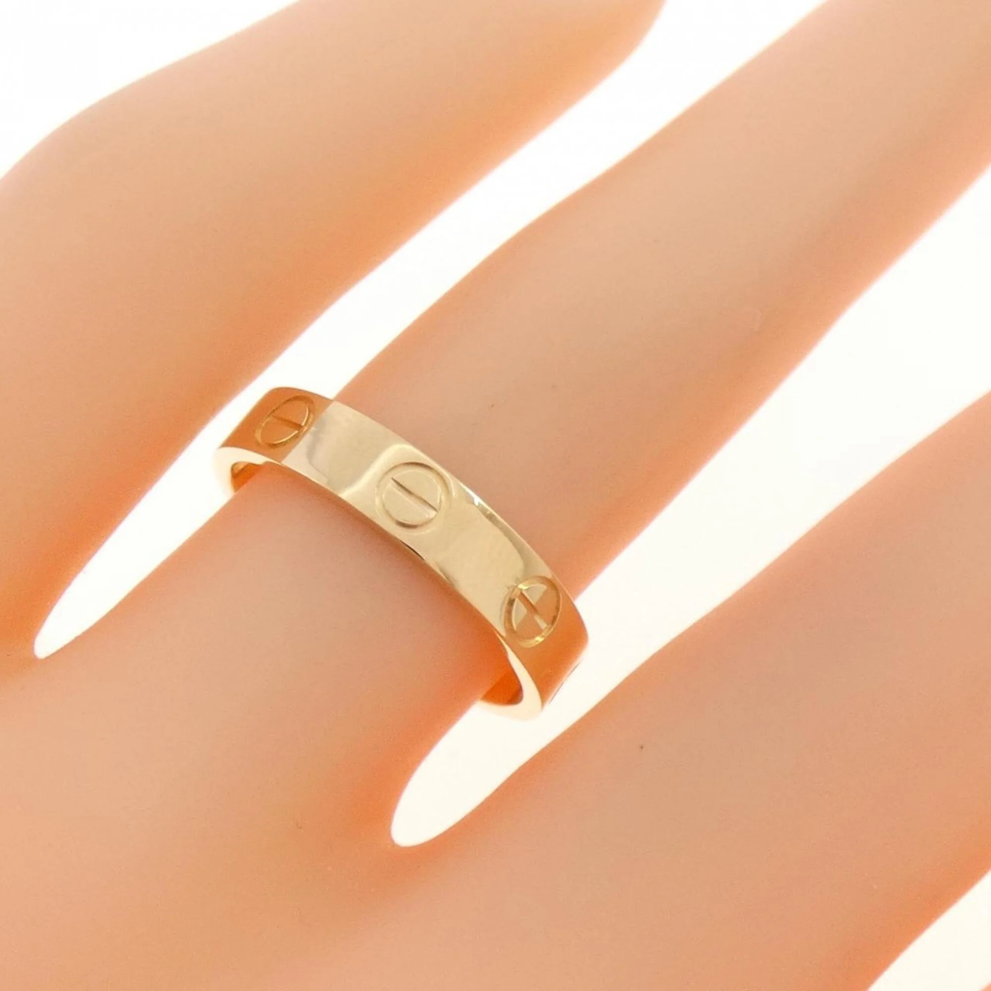 Love Ring 18K Yellow Gold Mini - Image 4