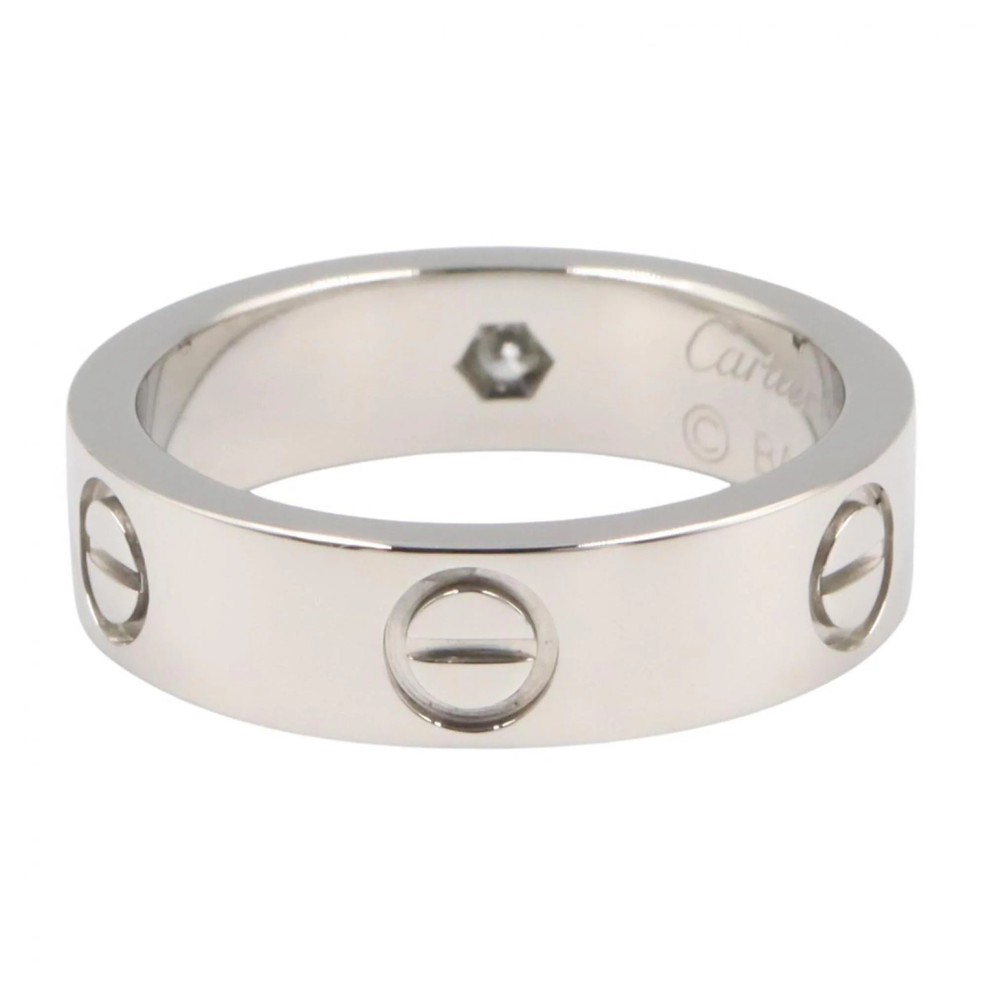 Love Ring Platinum with Diamond - Image 3